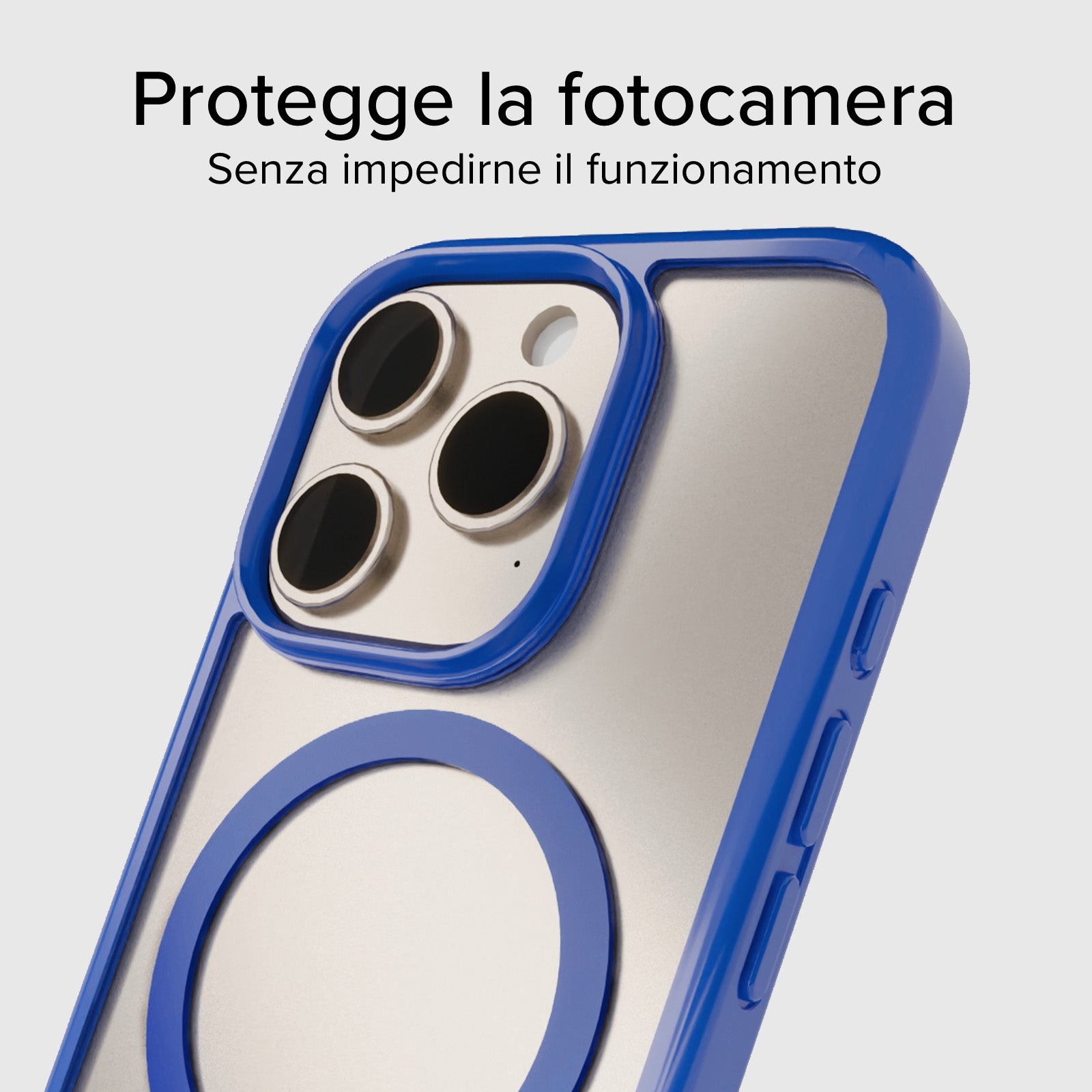 Cover per iPhone 16 Pro con bordi colorati compatibile con ricarica MagSafe