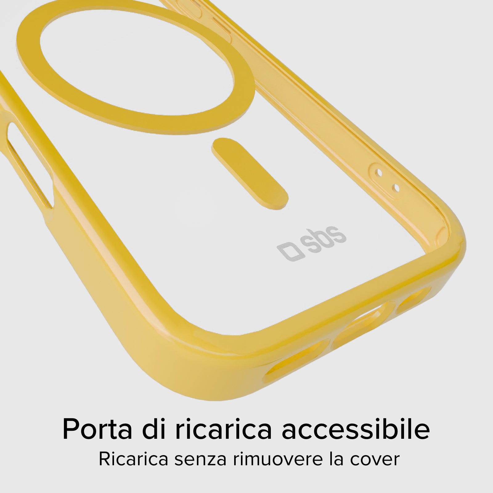 Cover per iPhone 16 Pro con bordi colorati compatibile con ricarica MagSafe
