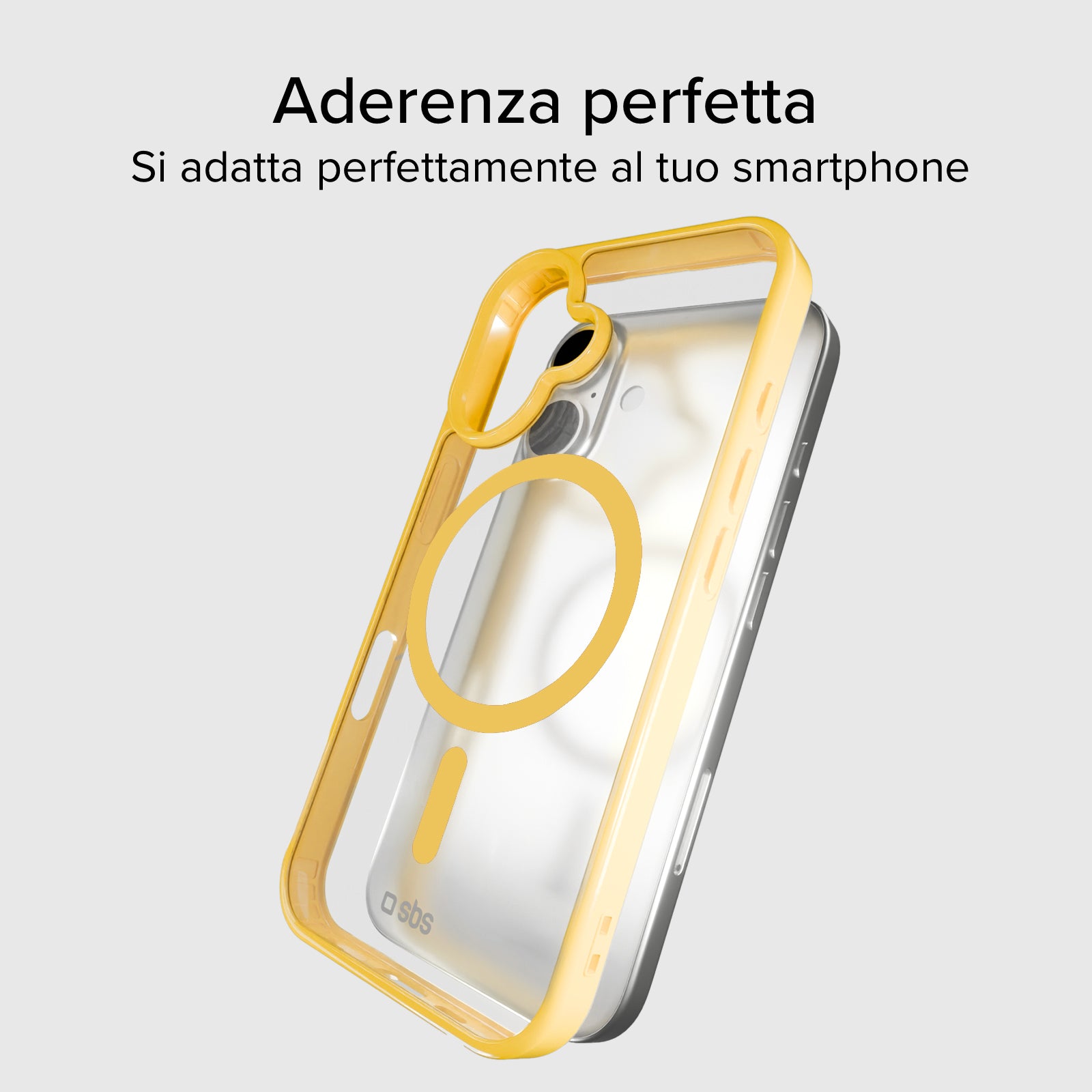 Cover for iPhone 16 with coloured edges compatible with MagSafe charging