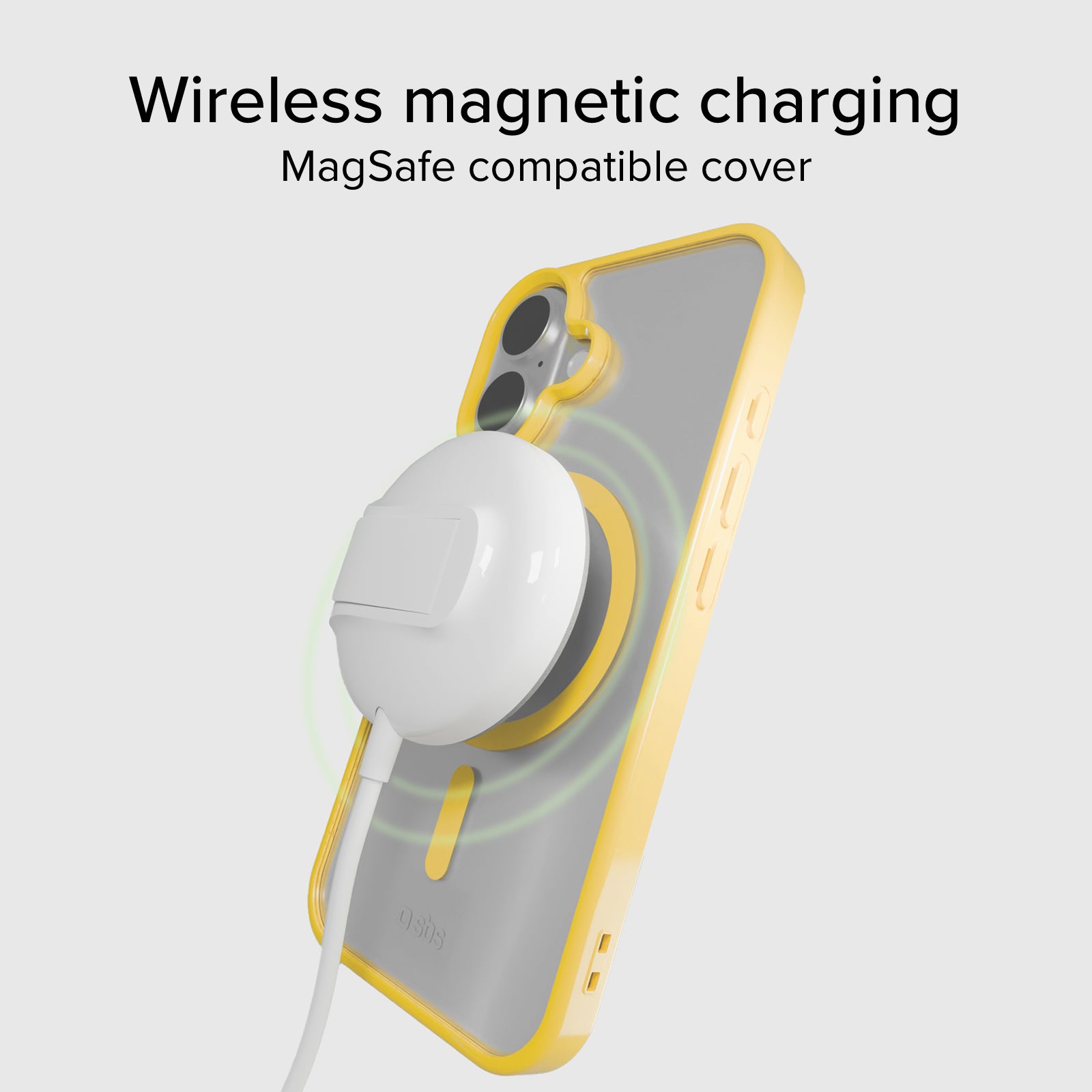Cover for iPhone 16 with coloured edges compatible with MagSafe charging