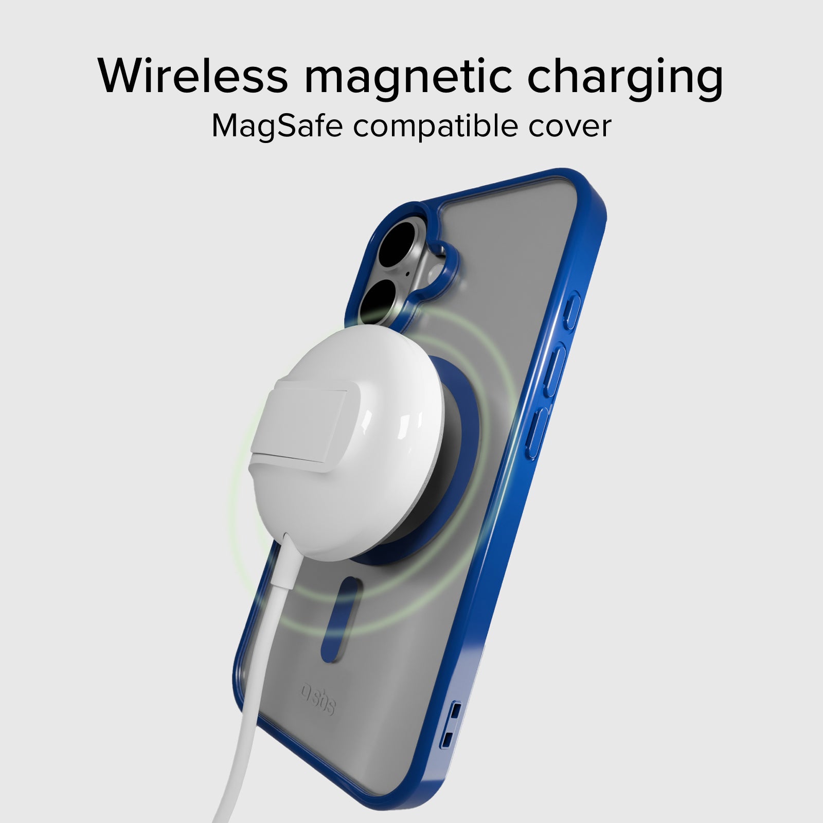 Cover for iPhone 16 Plus with coloured edges compatible with MagSafe charging