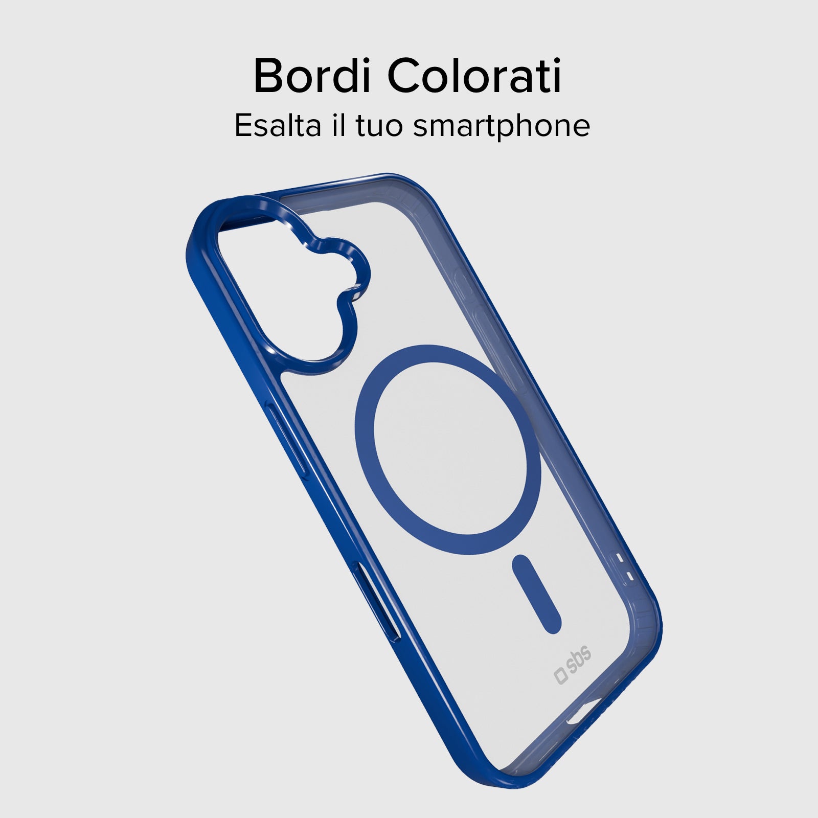Cover per iPhone 16 Pro Max con bordi colorati compatibile con ricarica MagSafe