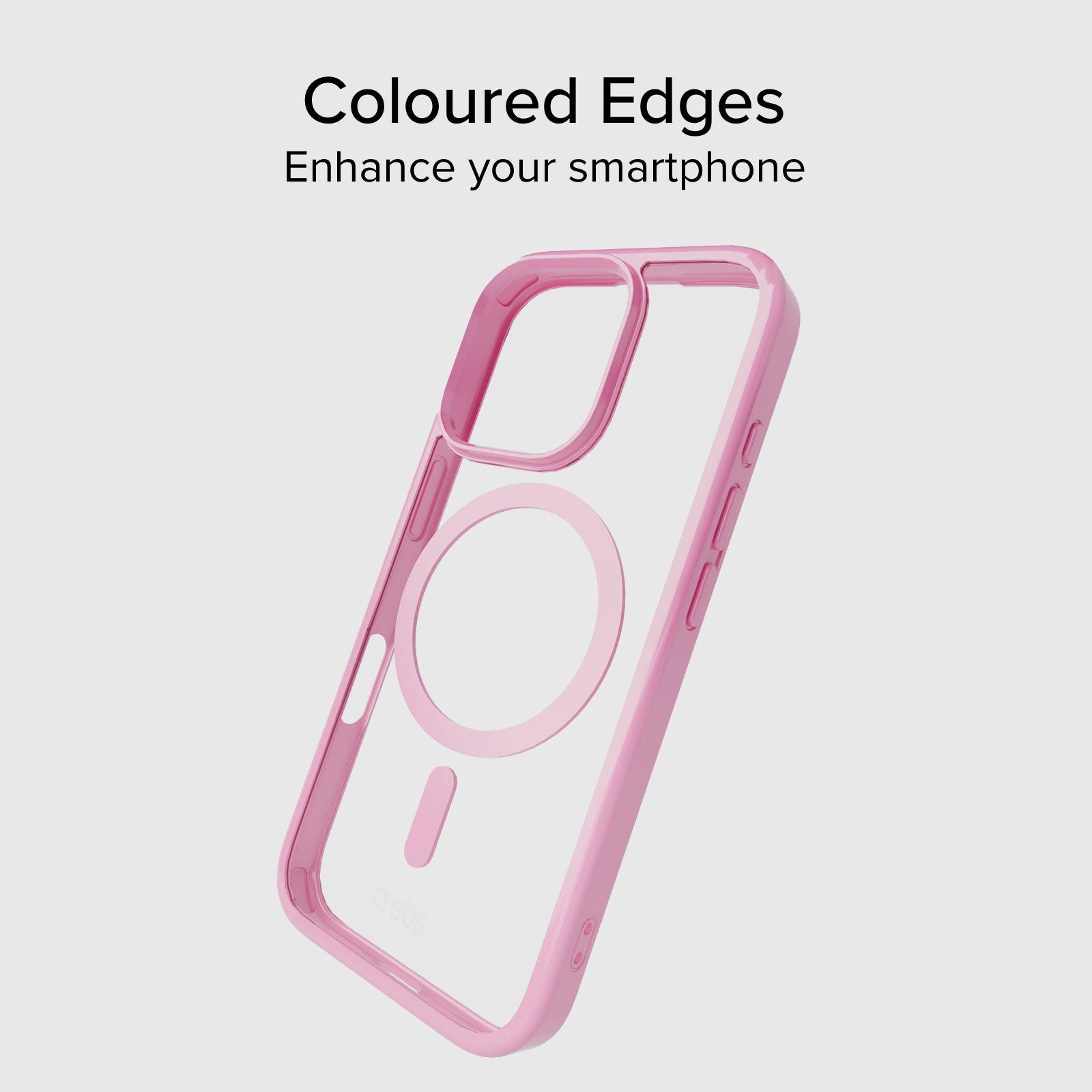 Cover per iPhone 16 Pro Max con bordi colorati compatibile con ricarica MagSafe