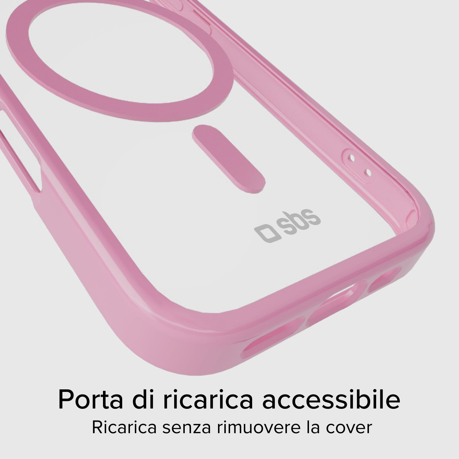 Cover per iPhone 16 Pro Max con bordi colorati compatibile con ricarica MagSafe