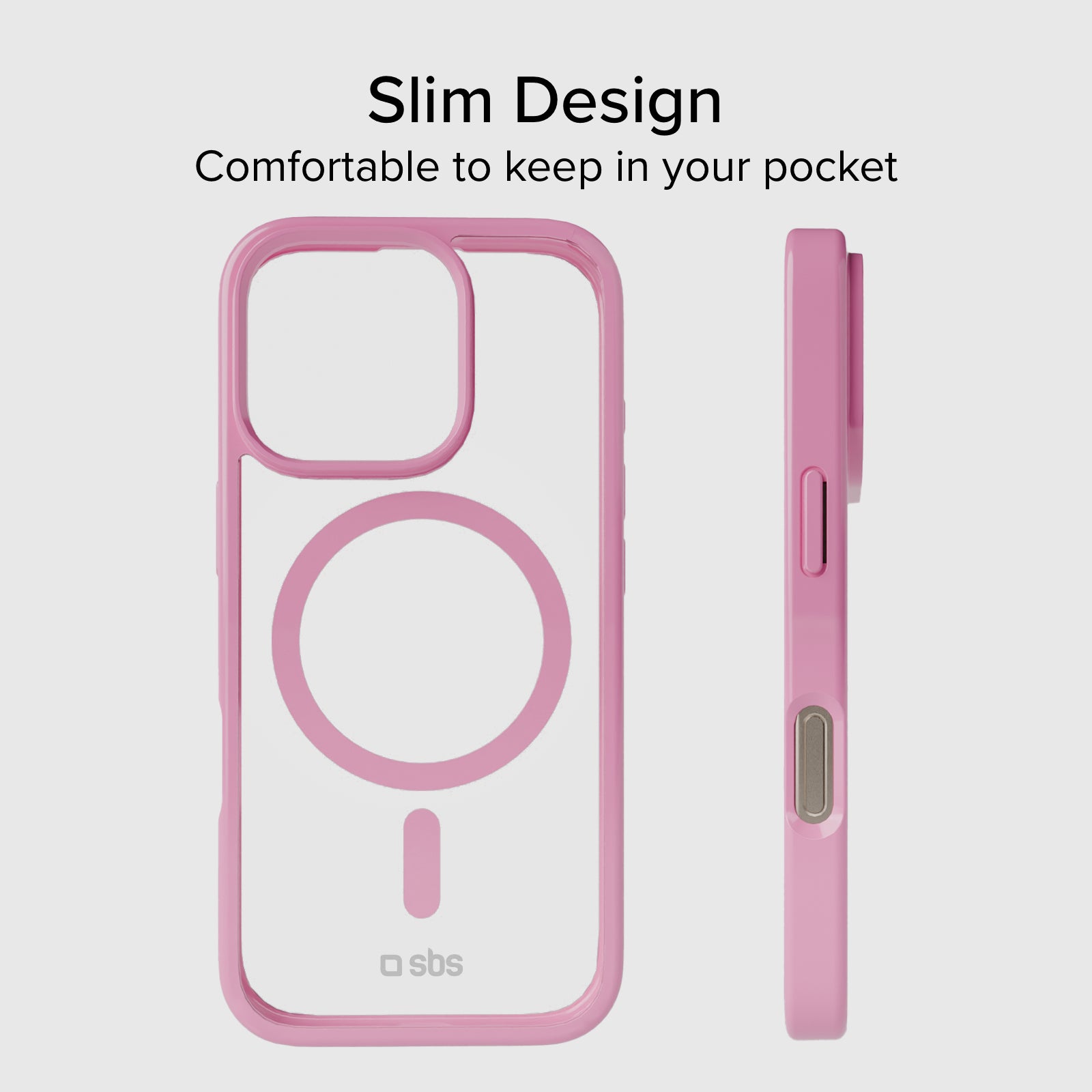 Cover per iPhone 16 Pro Max con bordi colorati compatibile con ricarica MagSafe