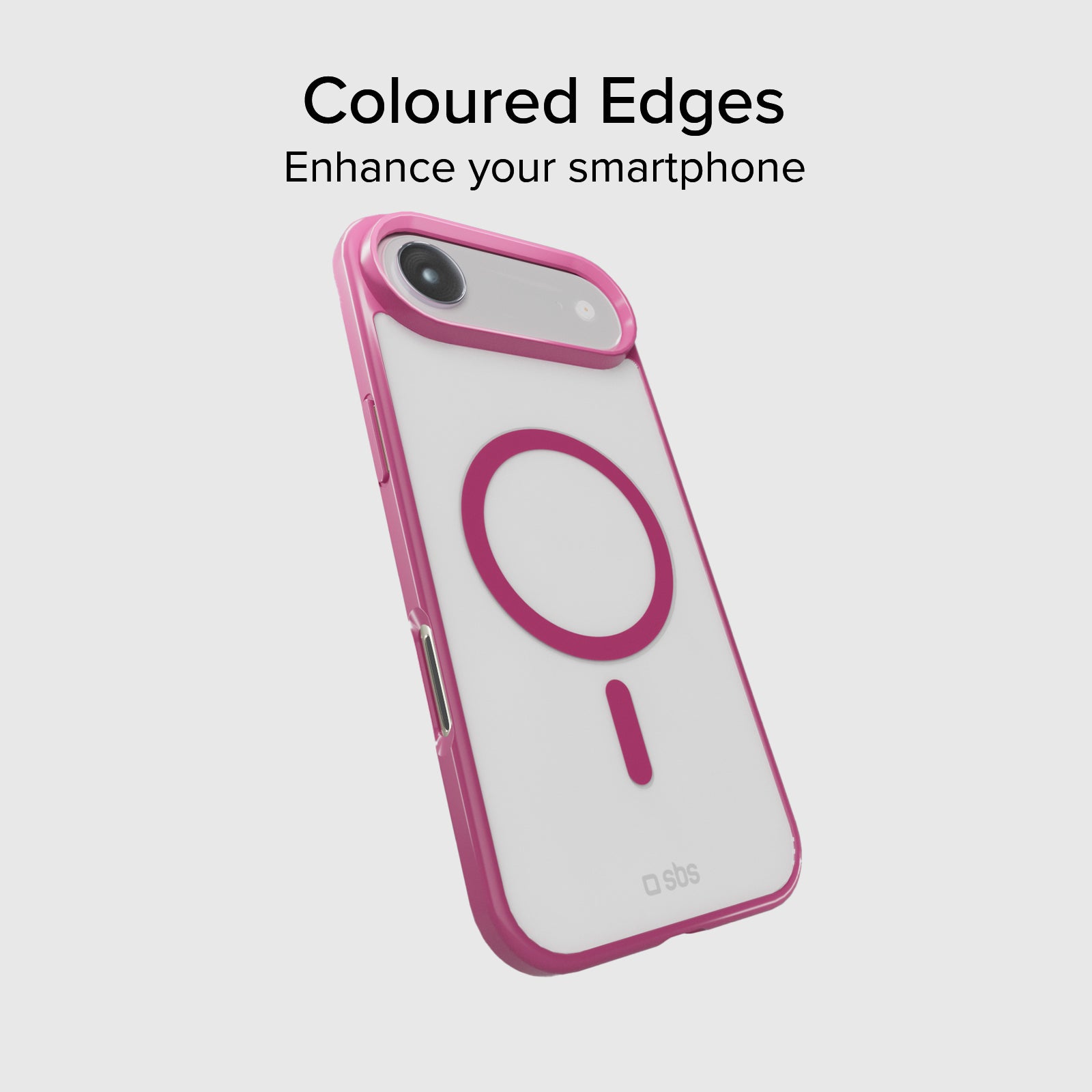 Cover per iPhone Air con bordi colorati compatibile con ricarica MagSafe