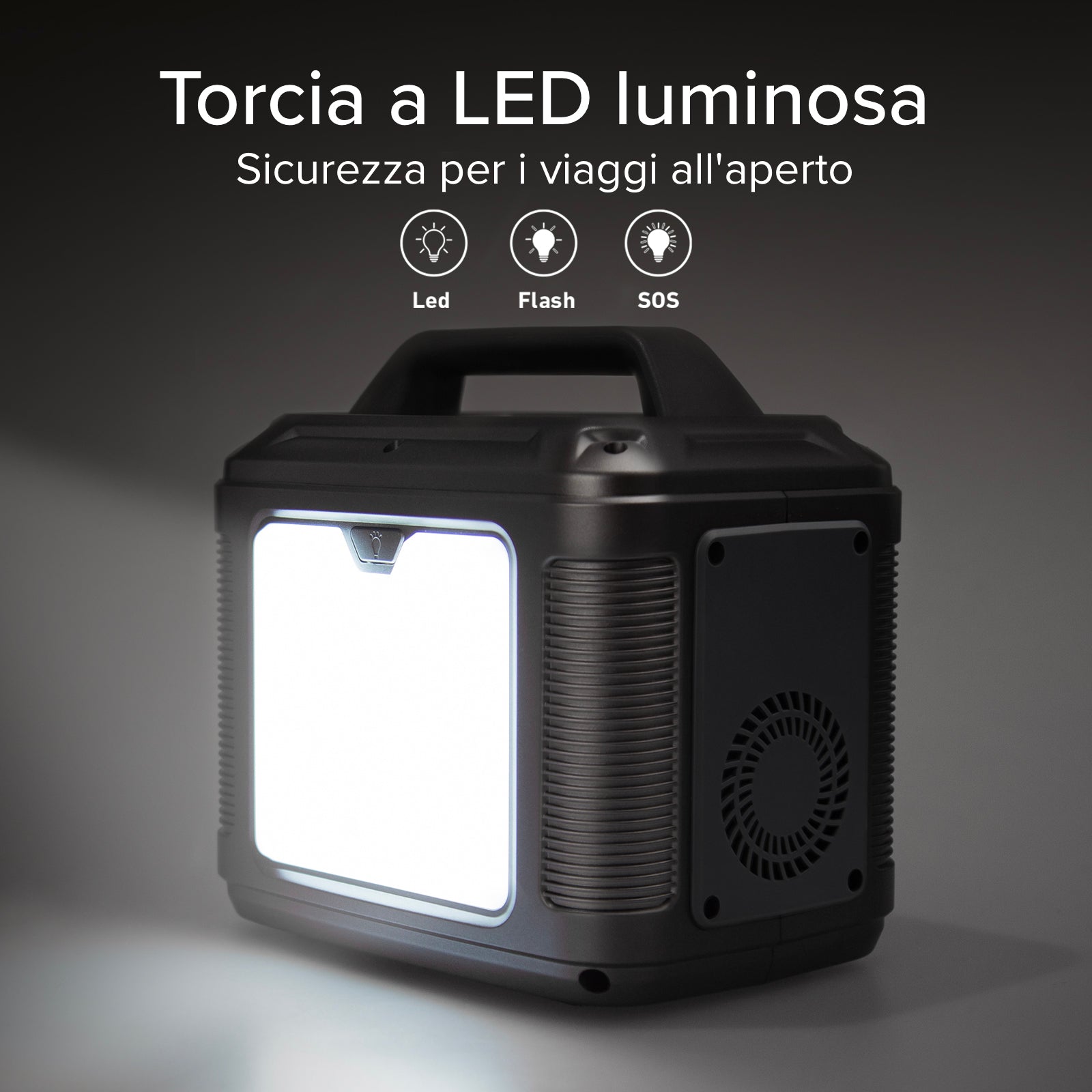 Stazione di ricarica portatile 50.000 mAh a 200 Watt di potenza
