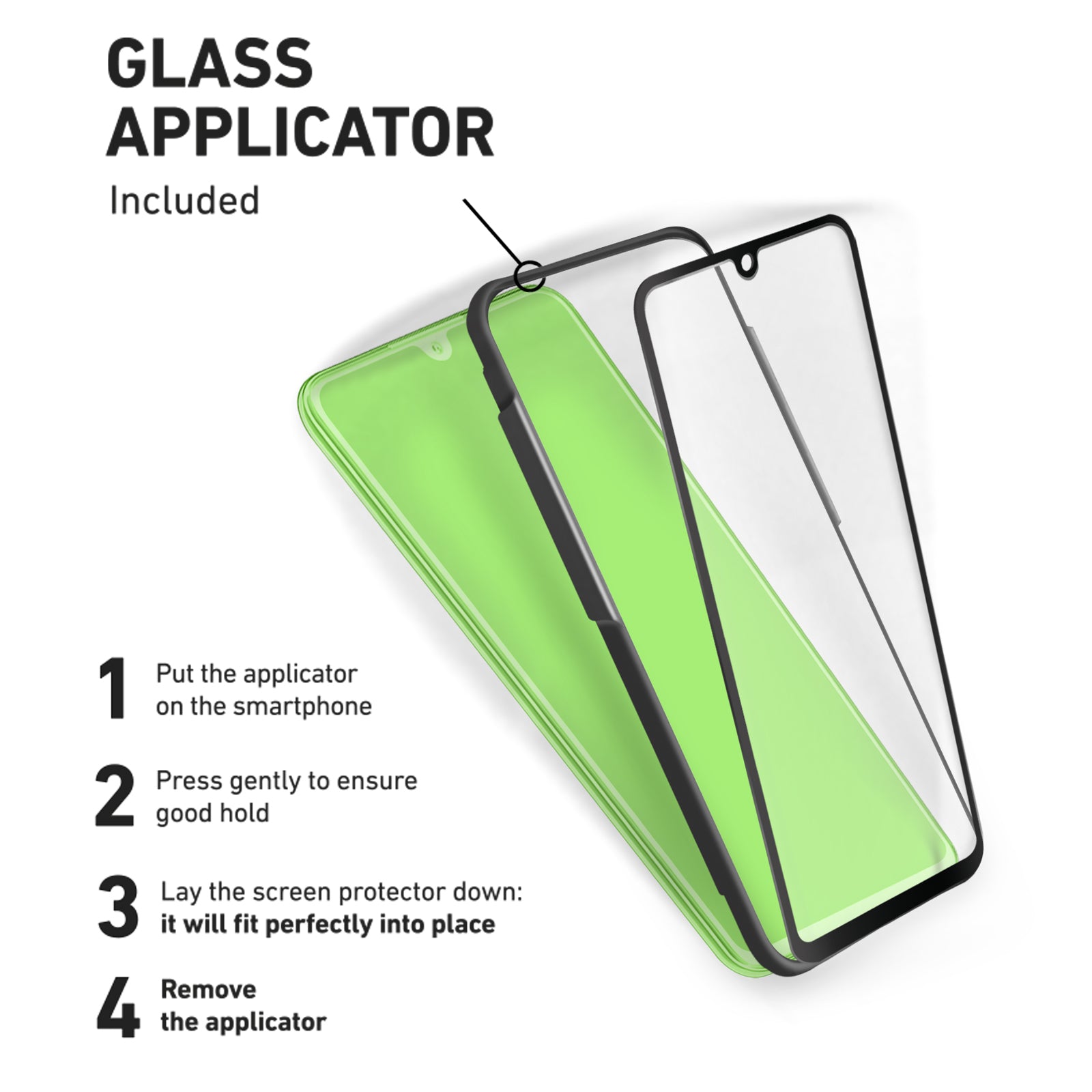 Glass screen protector 4D Full Glass per Huawei P30 Lite