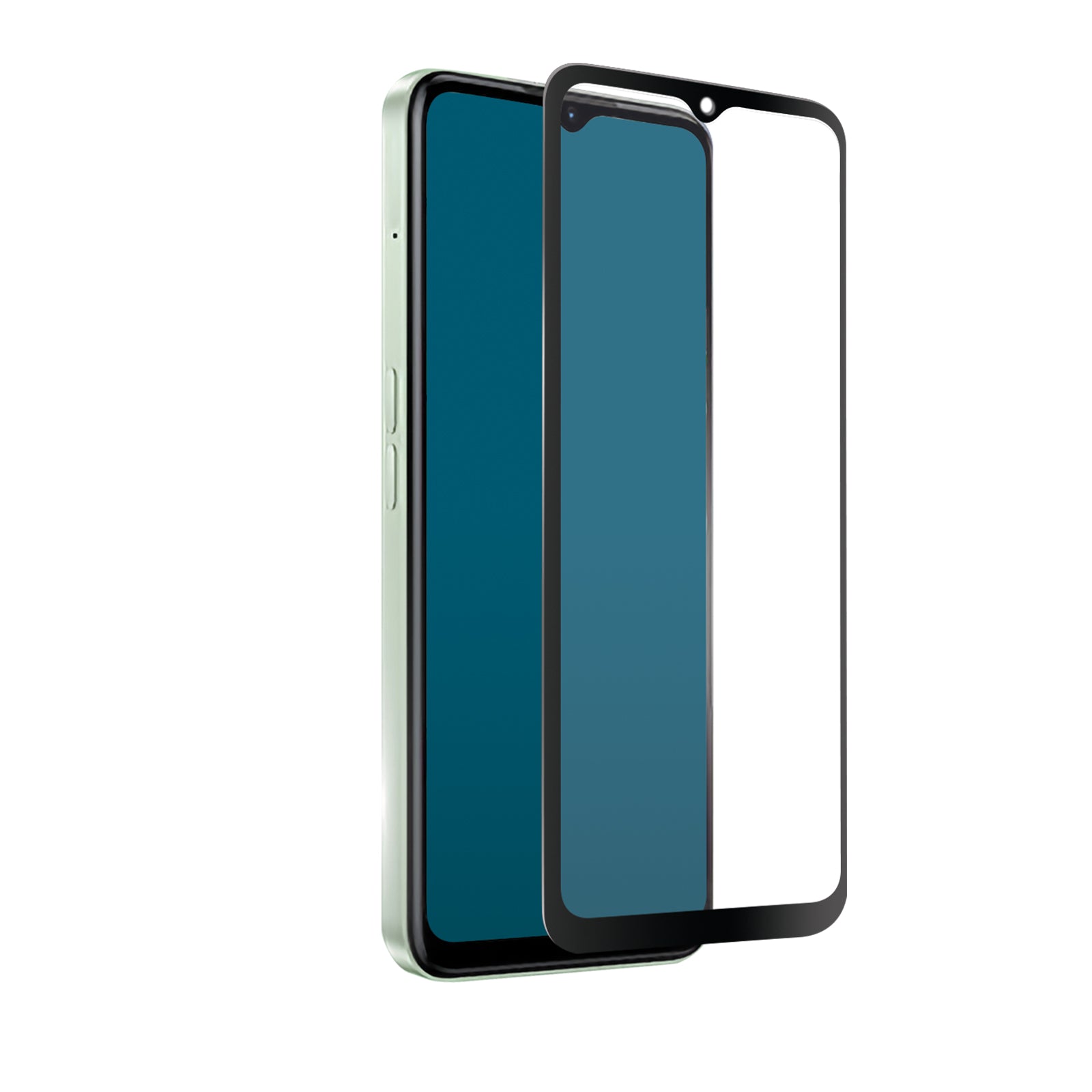 Glas Displayschutz Full Cover für Realme C33/C35