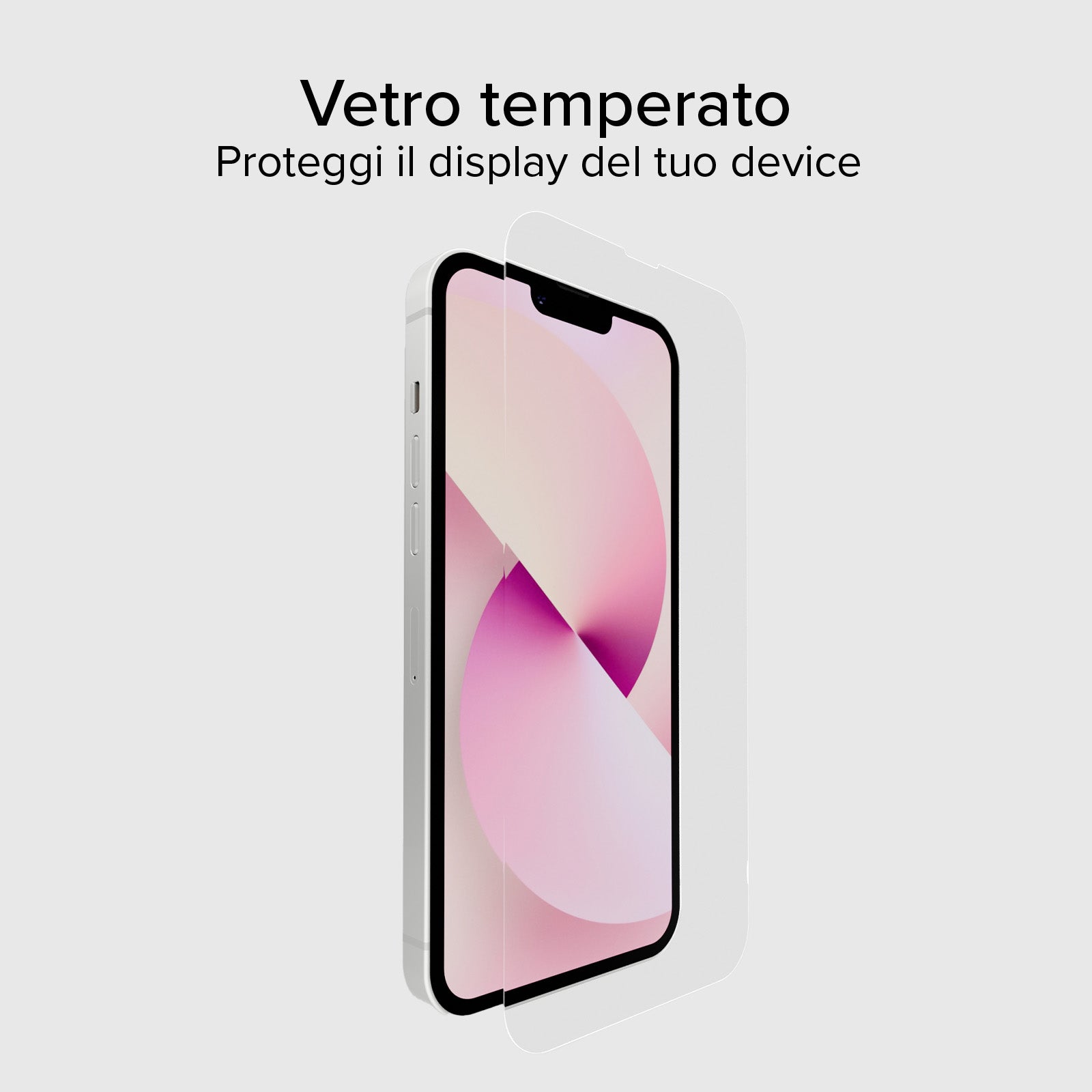 BlackWave Vetro Temperato Per IPhone 13 Pro Max/14 – Antigraffio E Antiurto, Bordi Neri, Alta Trasparenza