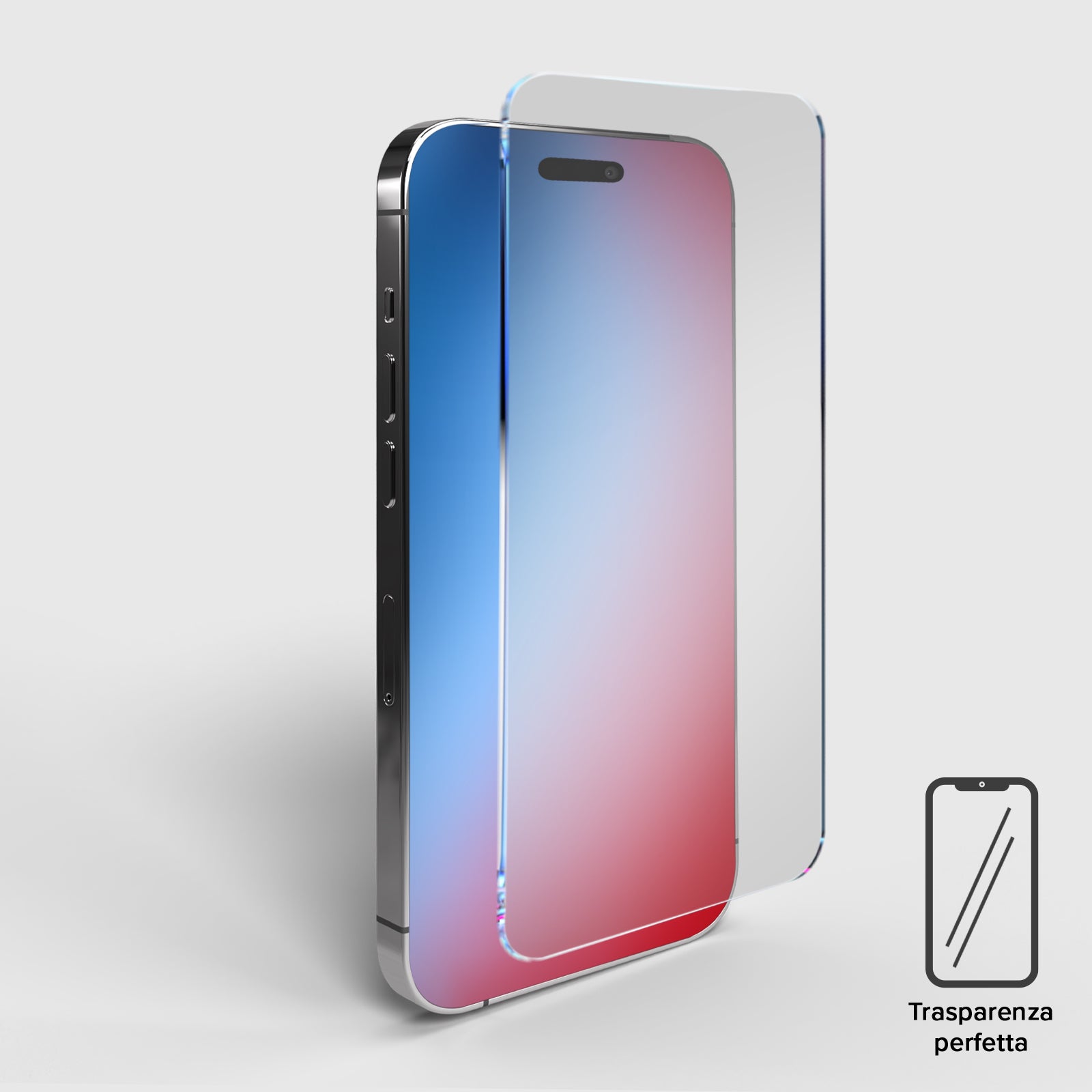 Vetrino eco-sostenibile in materiali riciclati per iPhone 15 Pro Max