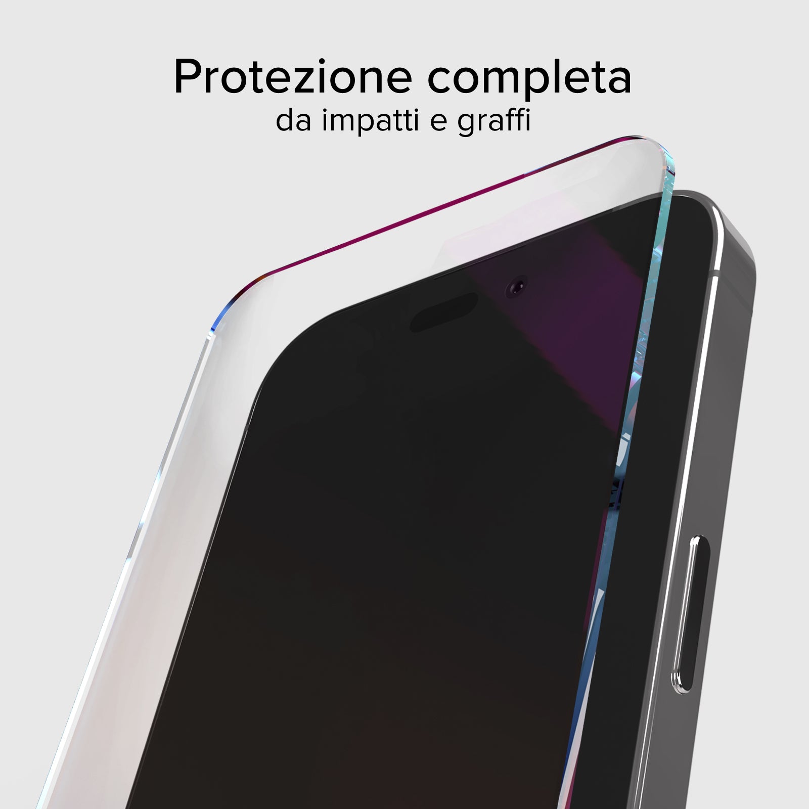 Vetrino eco-sostenibile in materiali riciclati per iPhone 15 Pro