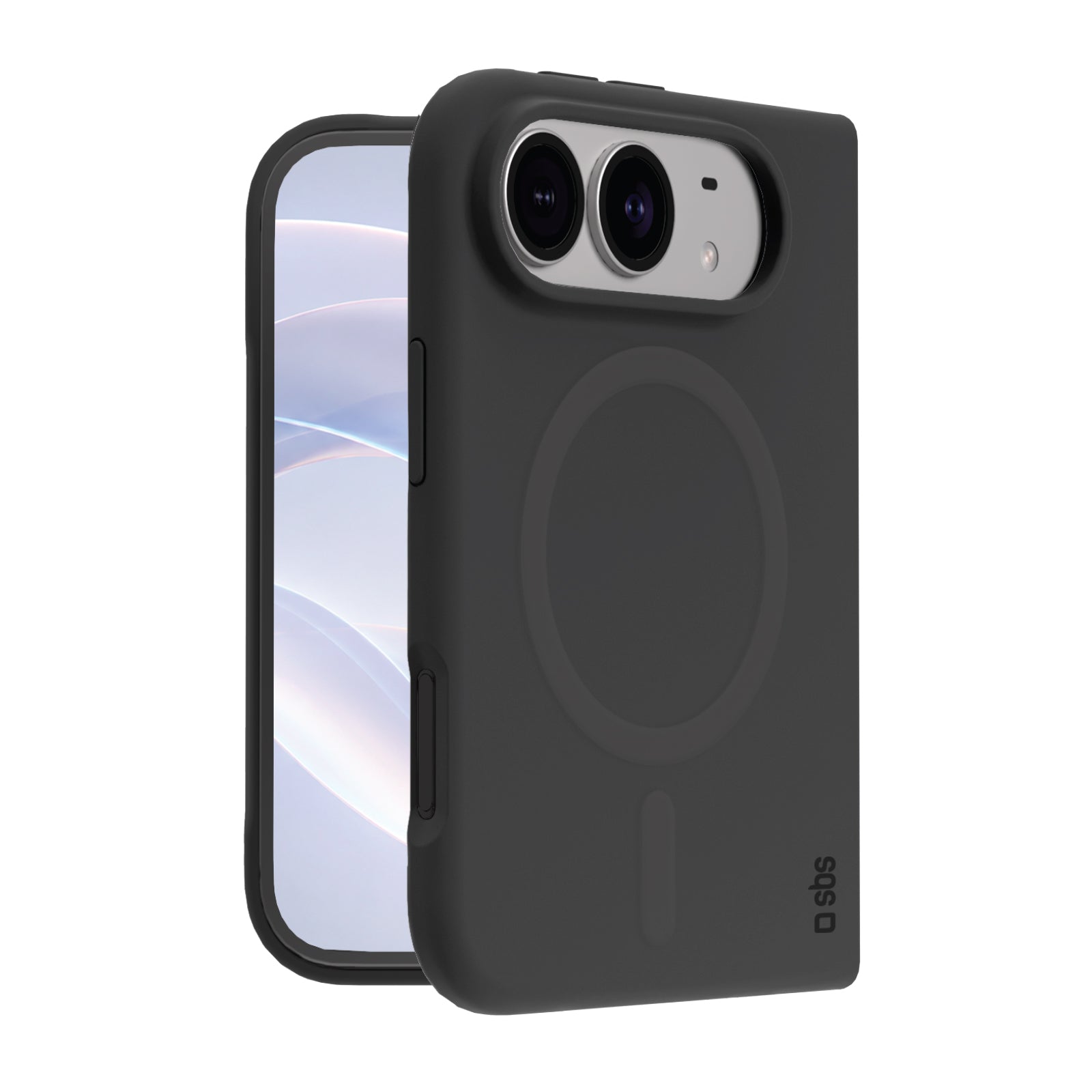 Coque magnétique pliable en silicone soft-touch pour iPhone Duo, compatible MagSafe