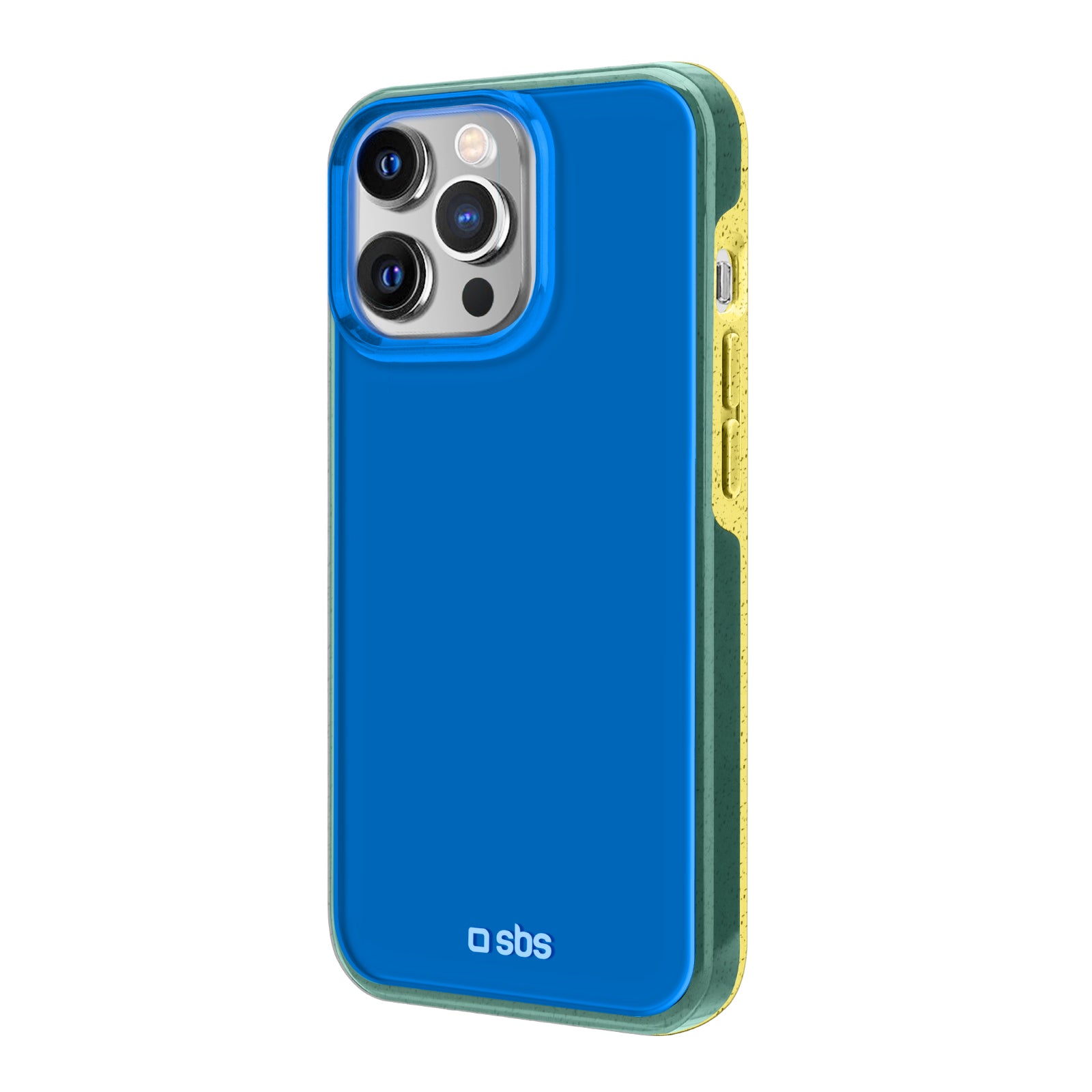 Cover compostabile con finitura trasparente colorata per iPhone 13 Pro Max