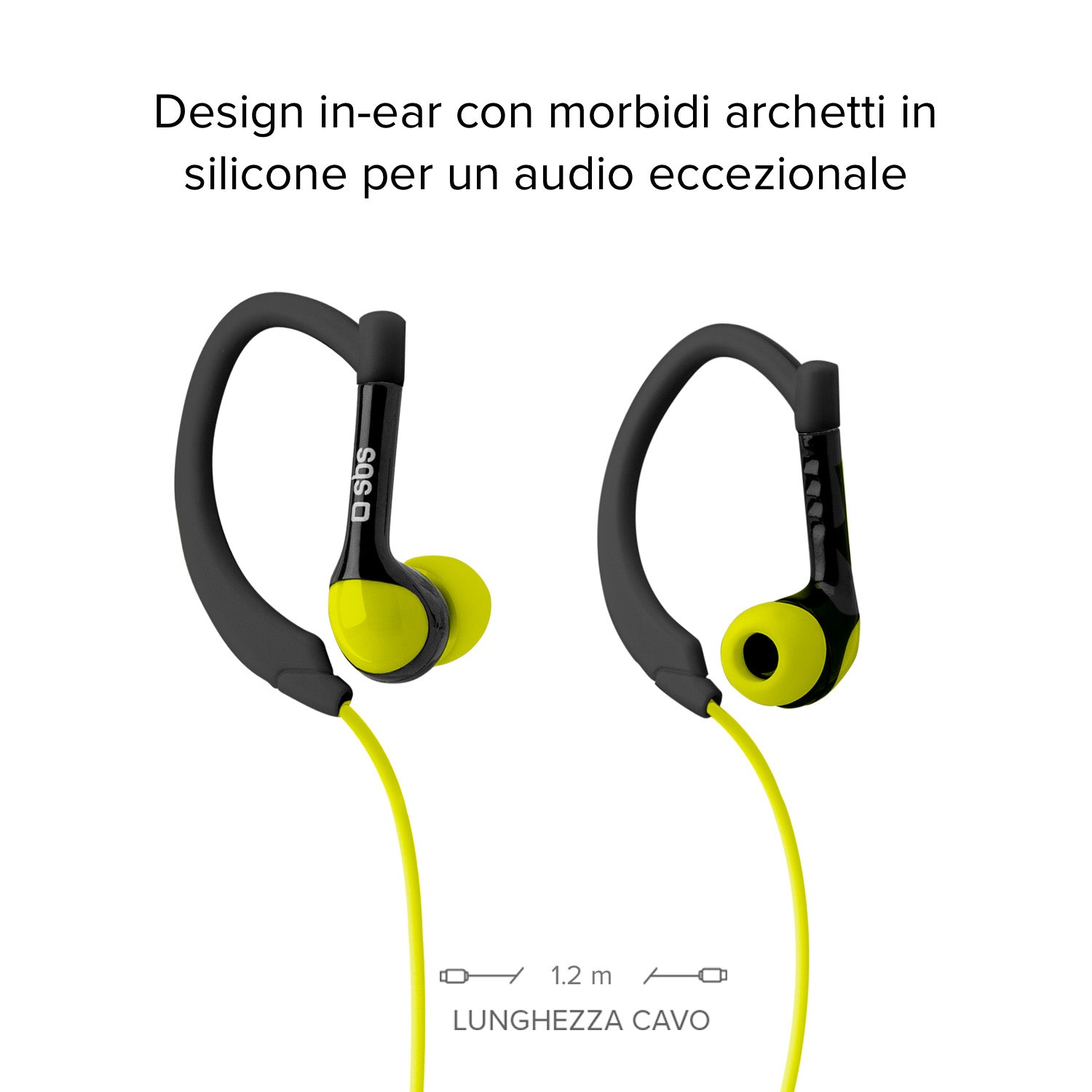 Auricolari Sport in-ear con archetto e filo stereo