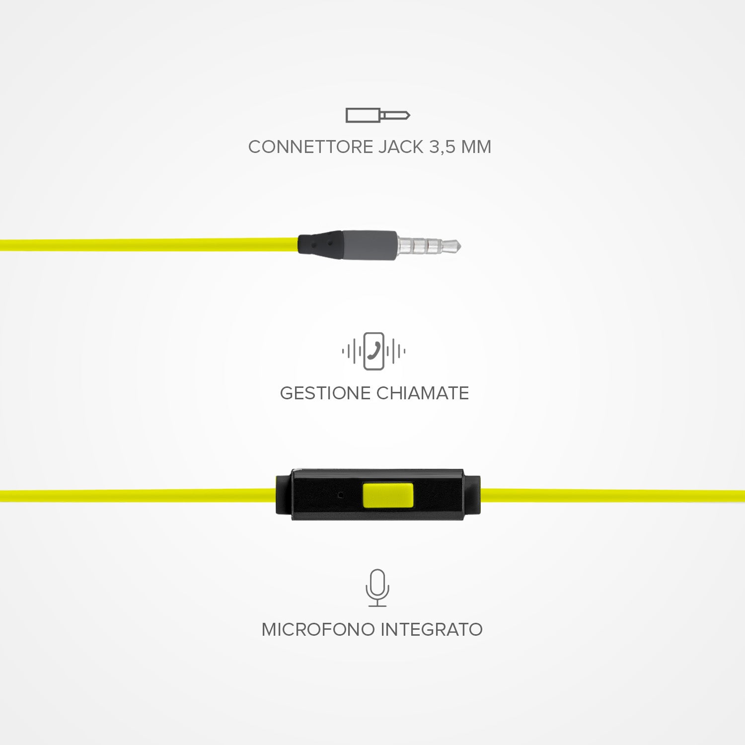 Auricolari Sport in-ear con archetto e filo stereo