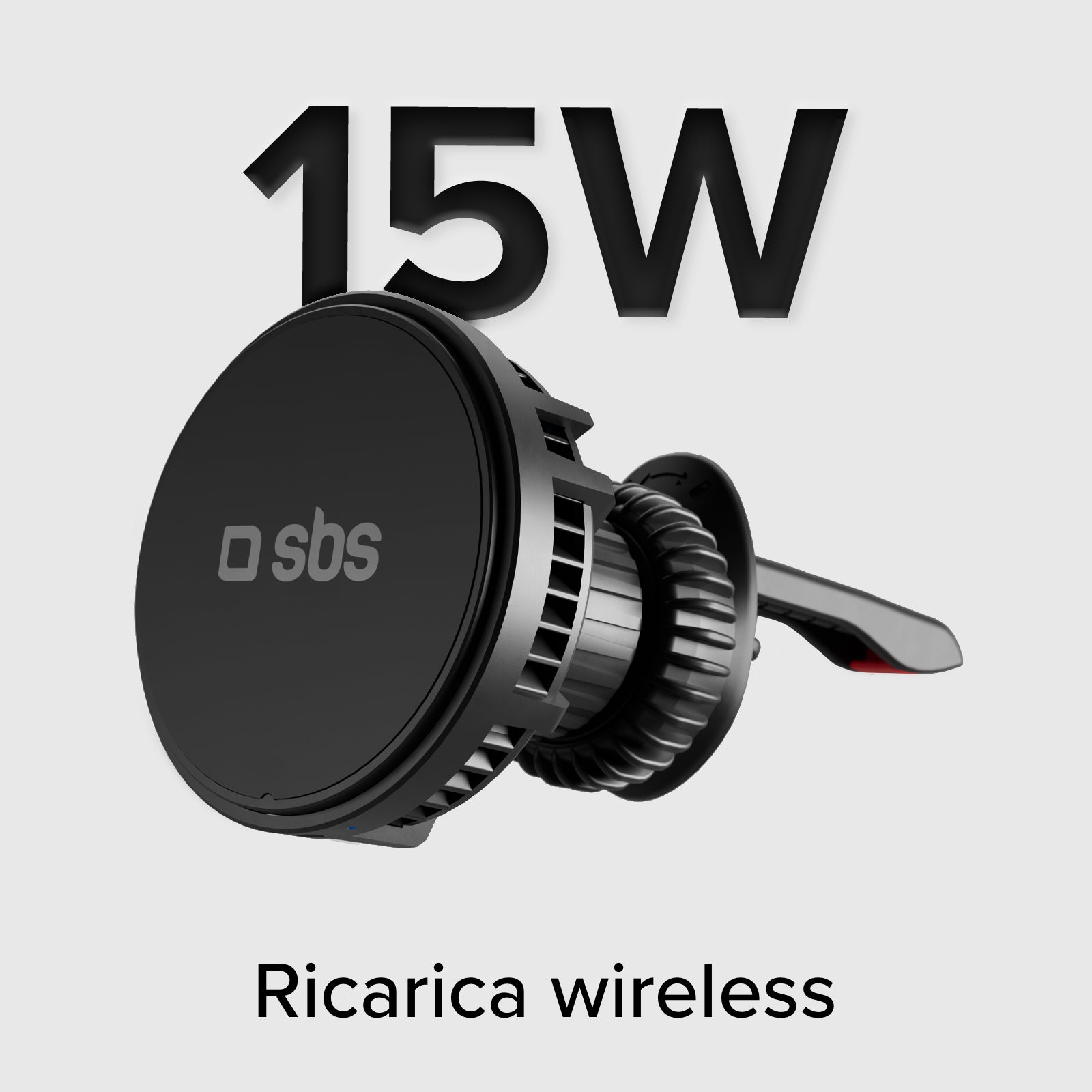 Portacellulare con ventola di raffreddamento e ricarica wireless 15W