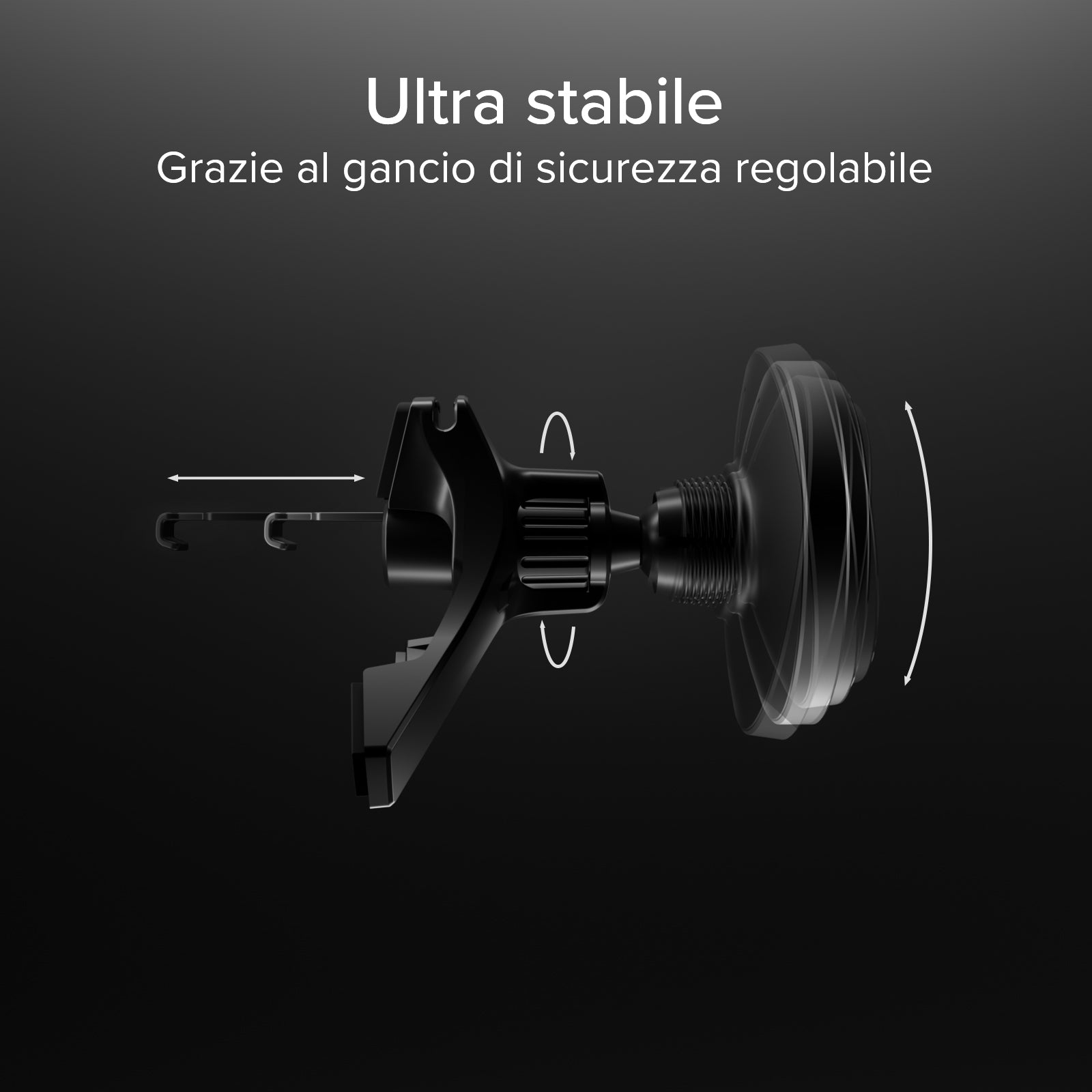 Magnetische Halterung für die Lüftungsöffnung, kompatibel mit der MagSafe-Aufladung