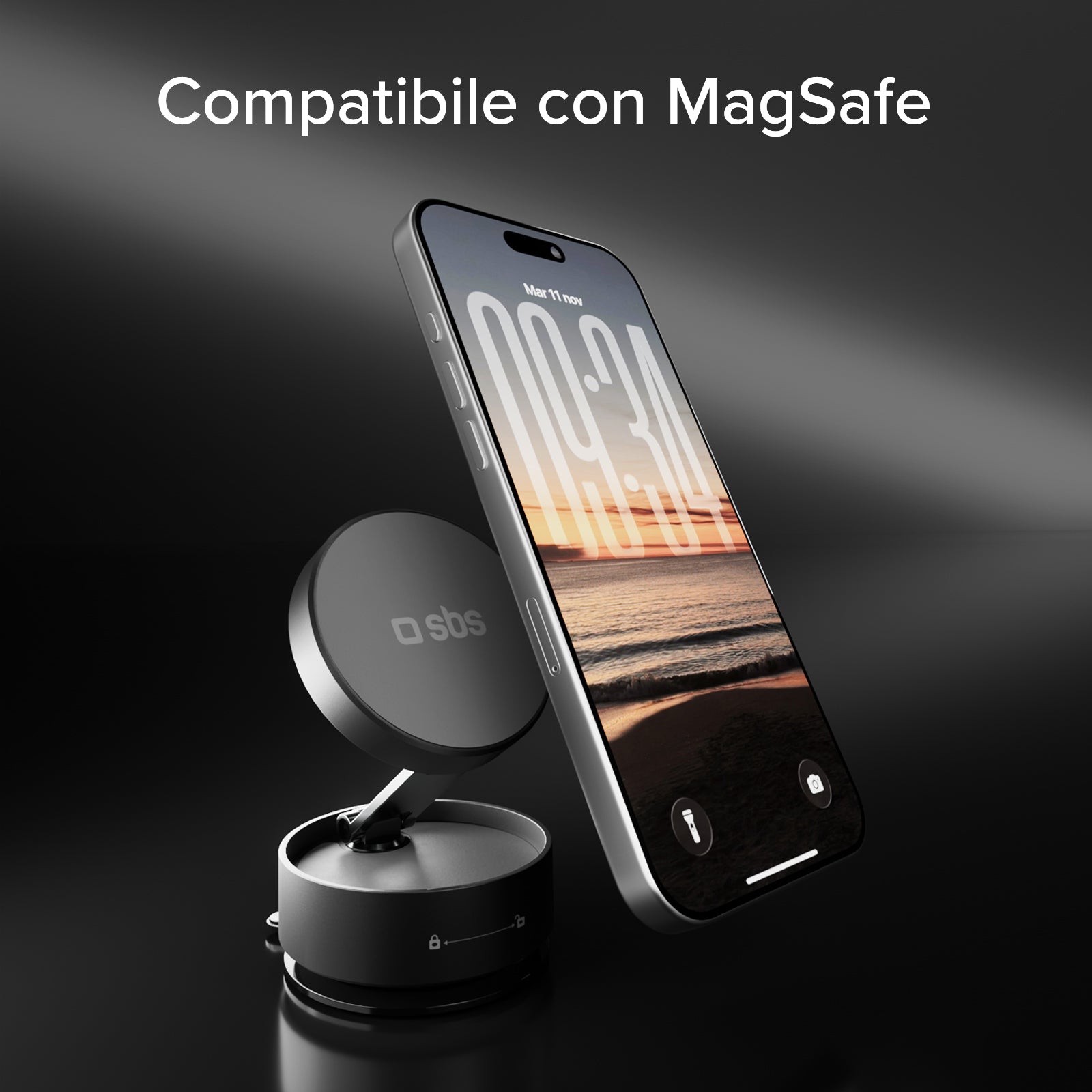 Desktop holder compatible with Magsafe