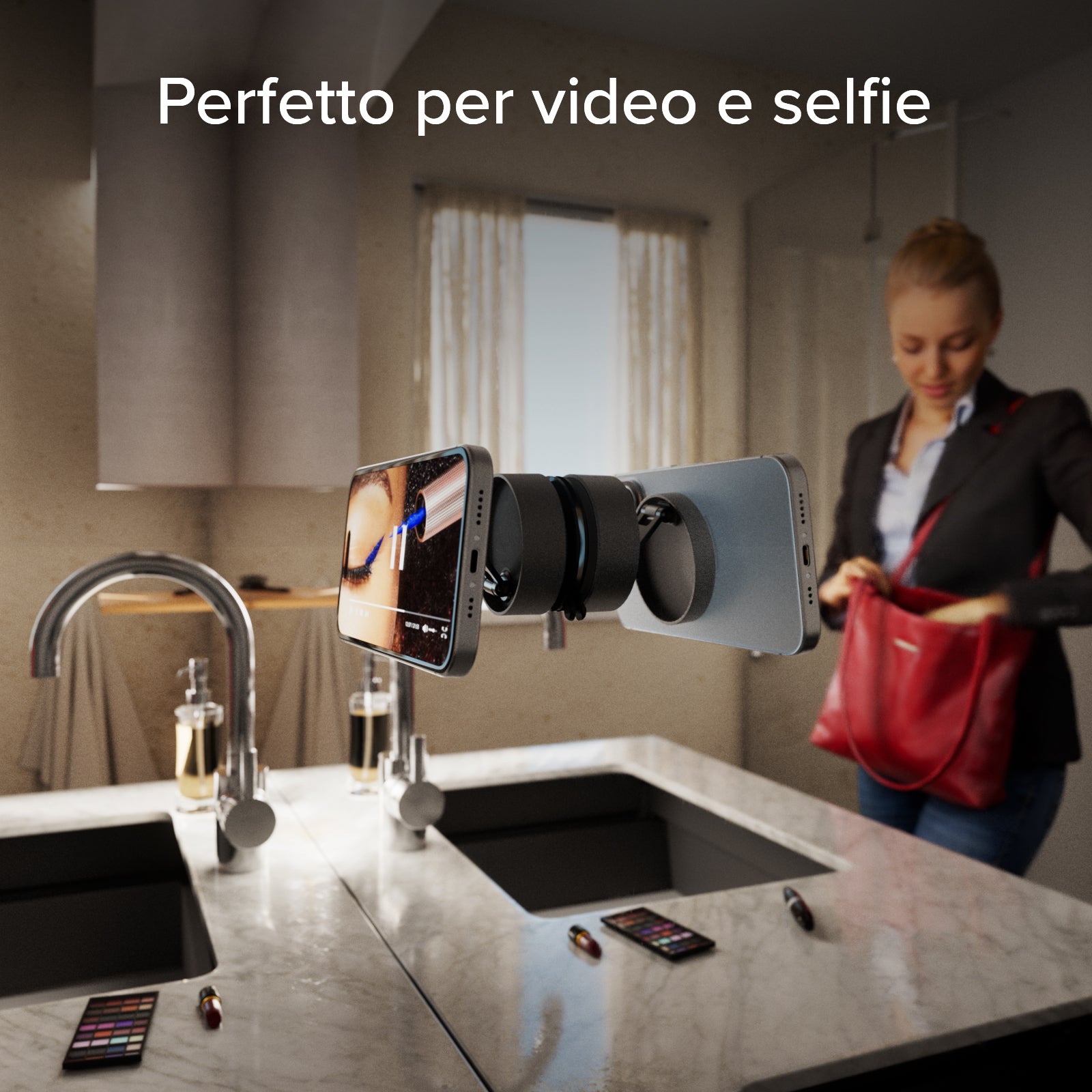 Desktop holder compatible with Magsafe