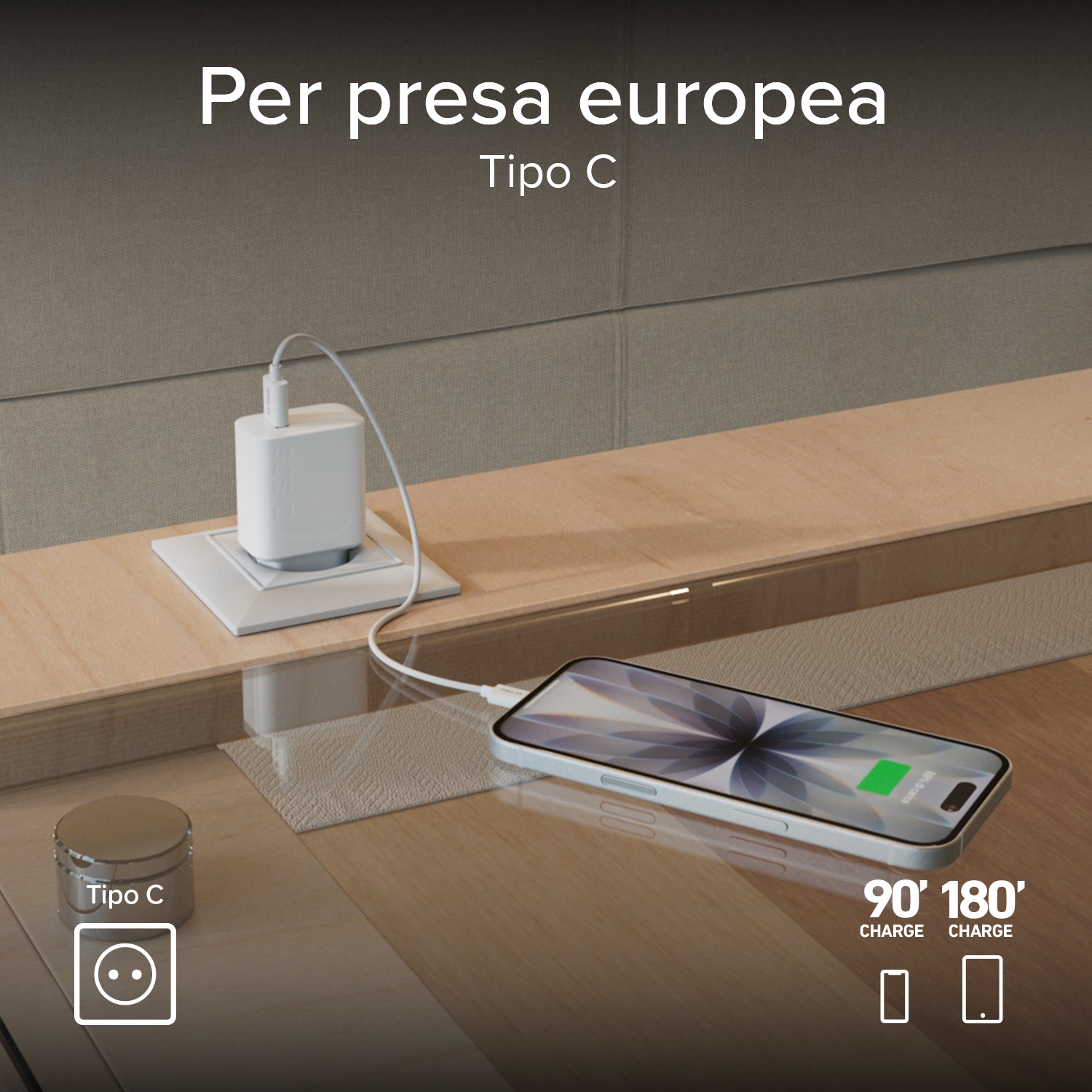 Cargador de viaje USB de 10 Watt