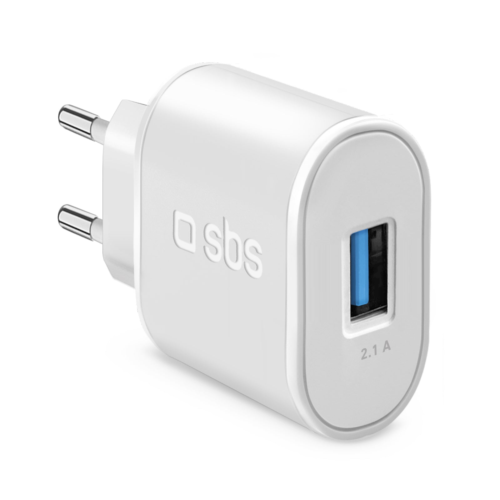 Caricabatterie caricatore 10W - carica rapida porta USB 2.1A Intelligent Charge