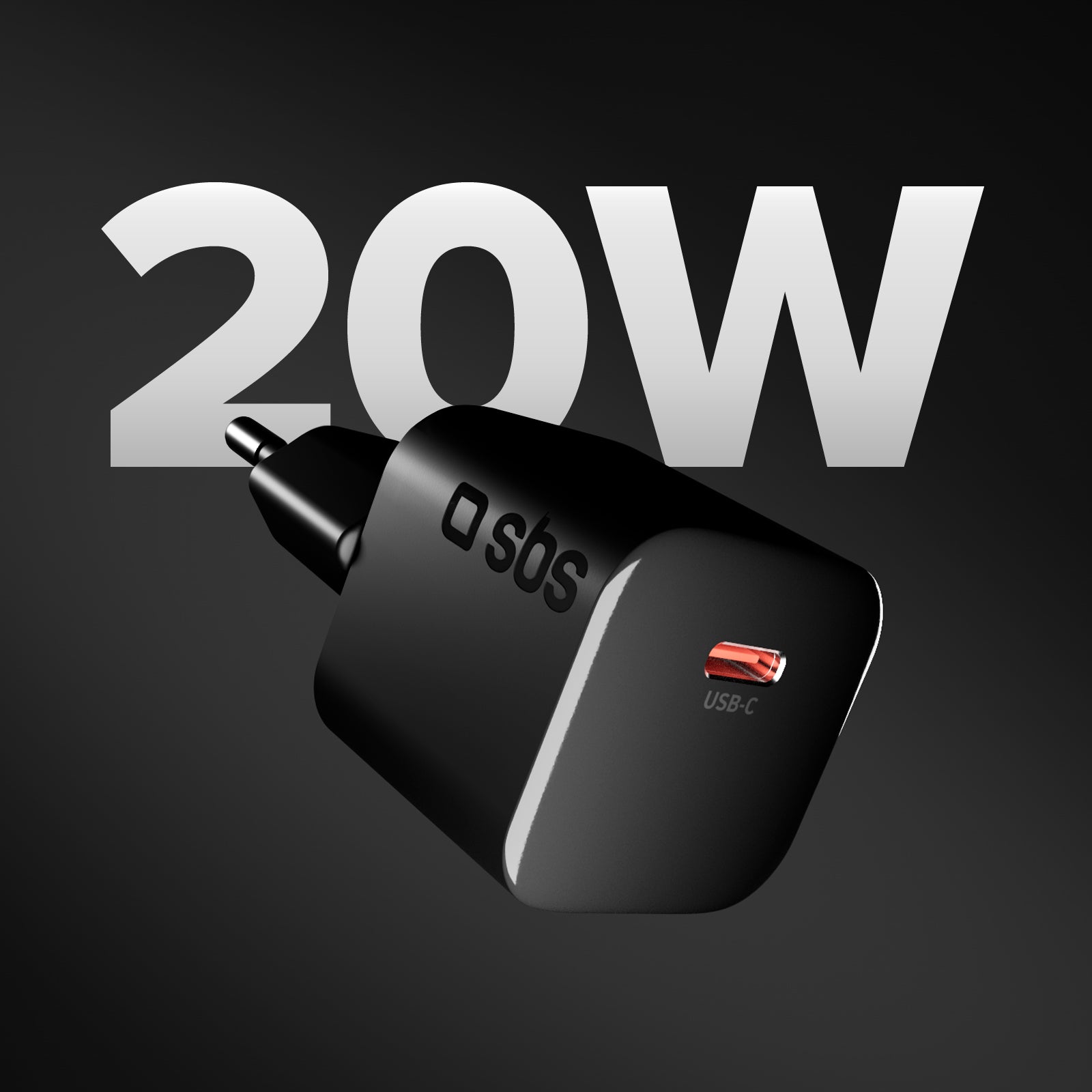 USB-C Wall Charger 20W GaN PD 3.0 Mini Size for Smartphones and Tablets