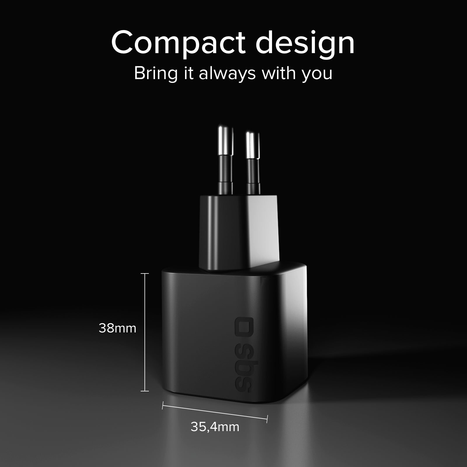 USB-C Wall Charger 20W GaN PD 3.0 Mini Size for Smartphones and Tablets