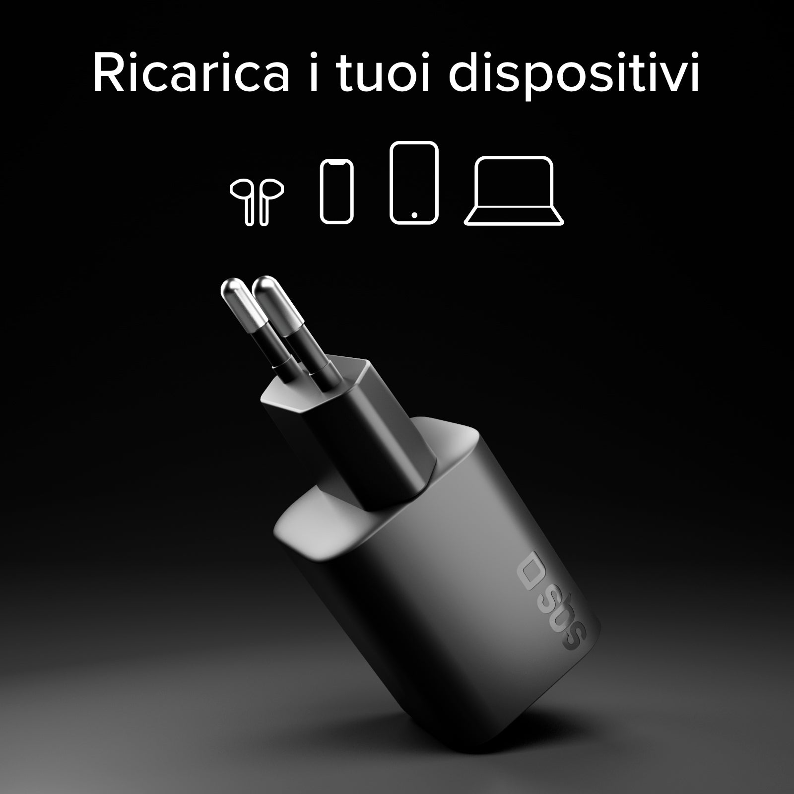 Caricatore USB‑C 65W GaN PD 3.0
