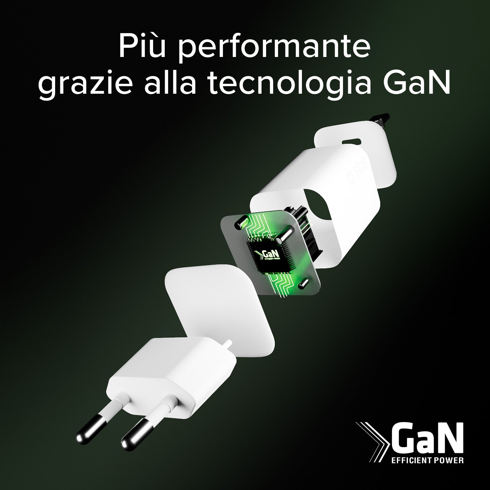 Caricatore USB‑C 65W GaN PD 3.0