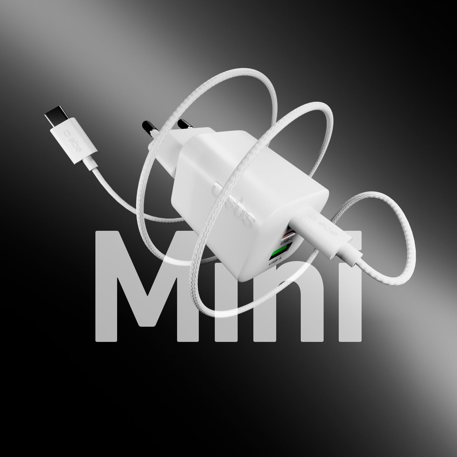 Caricatore 65W GaN con 2 USB‑C e USB‑A
