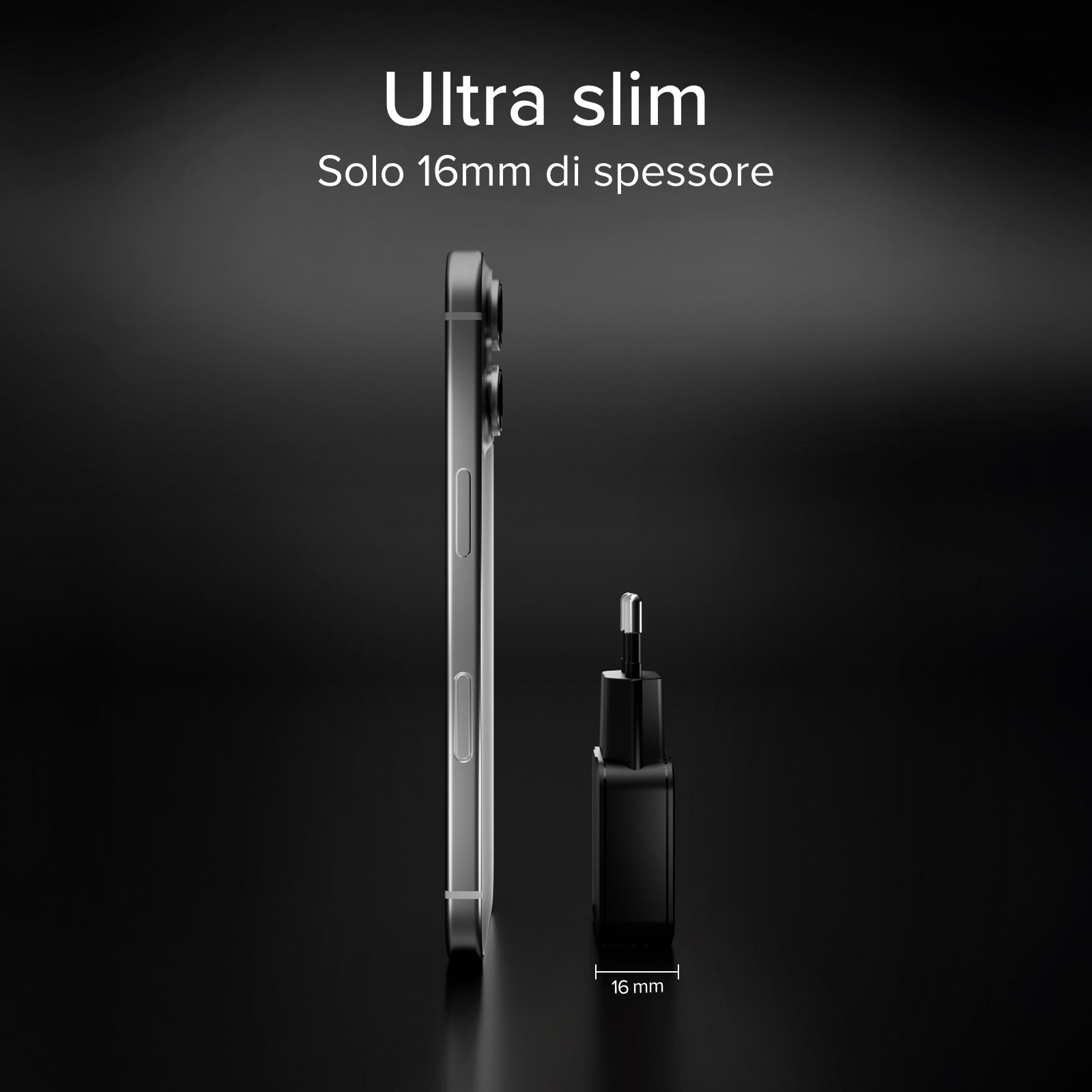 30W USB-C Power Delivery und USB-A Fast Charge Slim-Wandladegerät