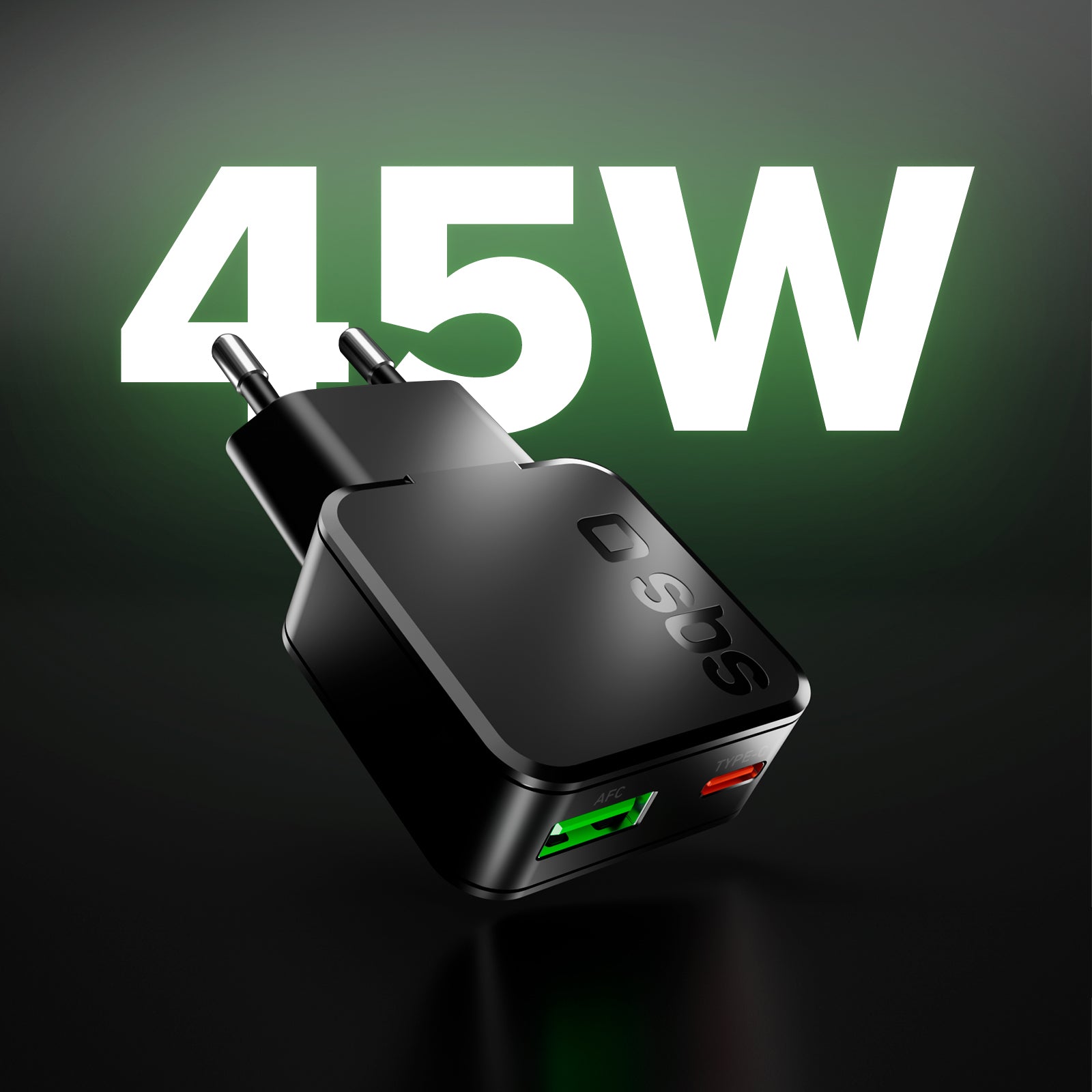 Caricatore da muro 45w USB-C Ultra Slim con doppia porta