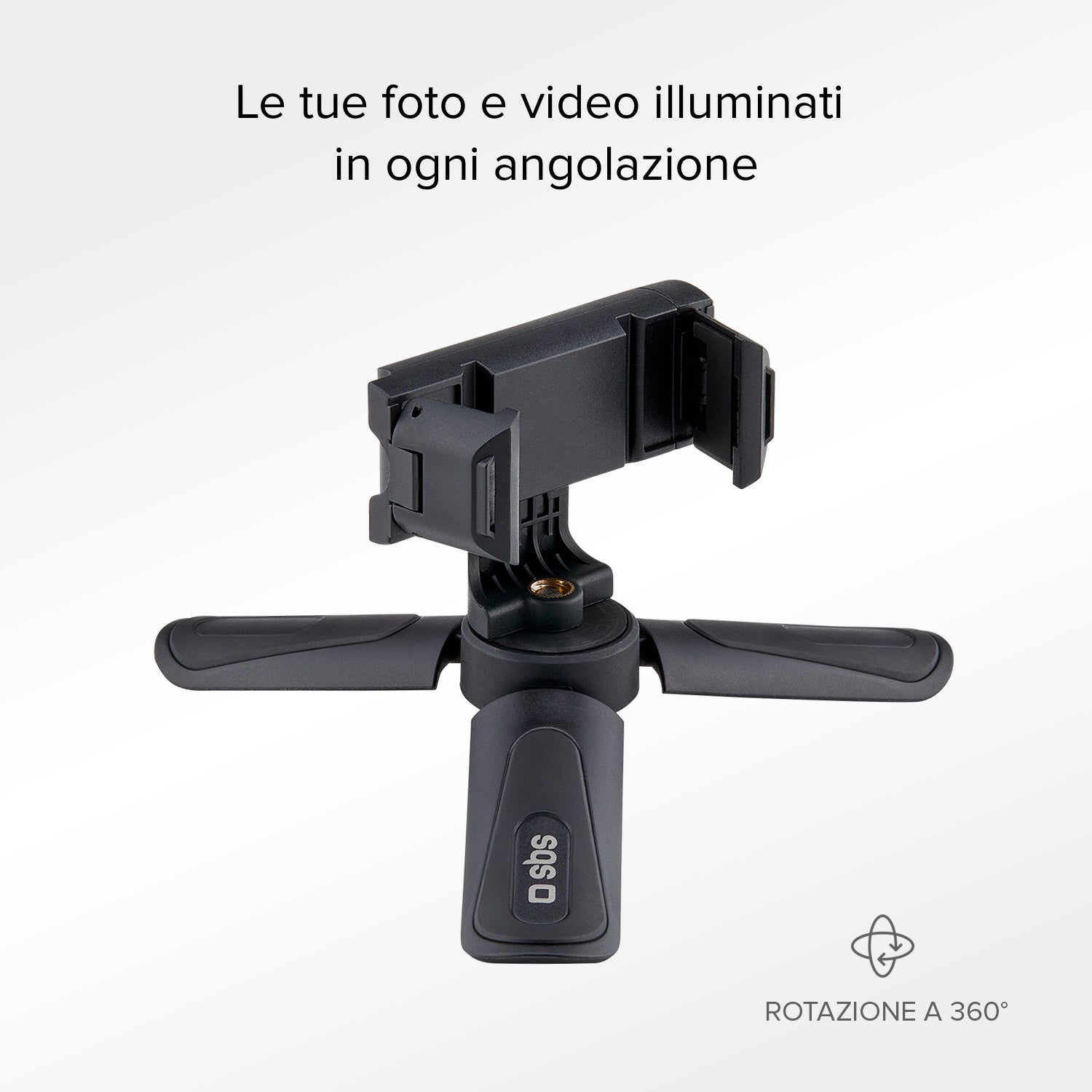 Tripod Pro - Treppiede orientabile con supporto per video e foto