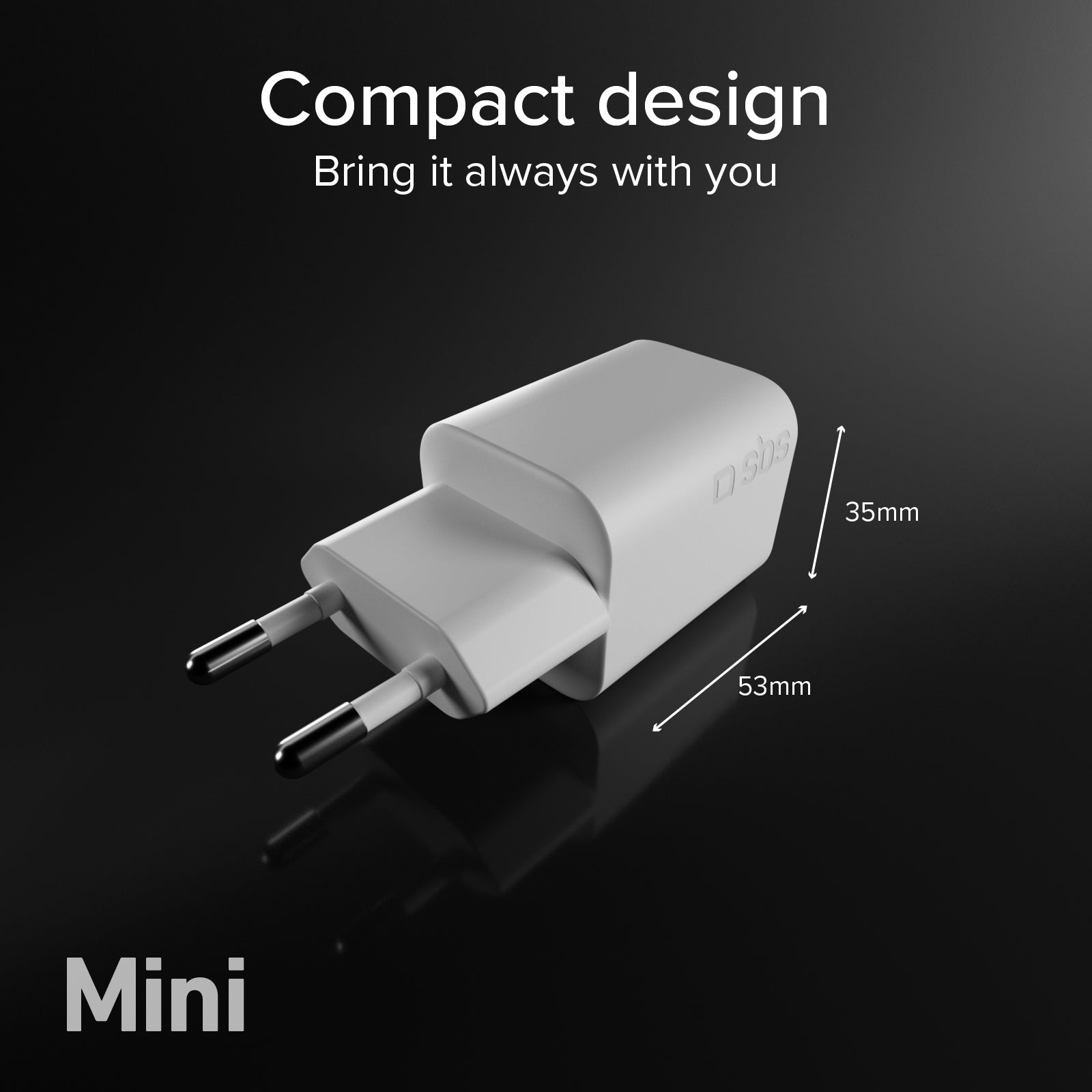 Kit cargador de pared 45W GaN y Power Delivery, con cable USB-C de 1,5 m