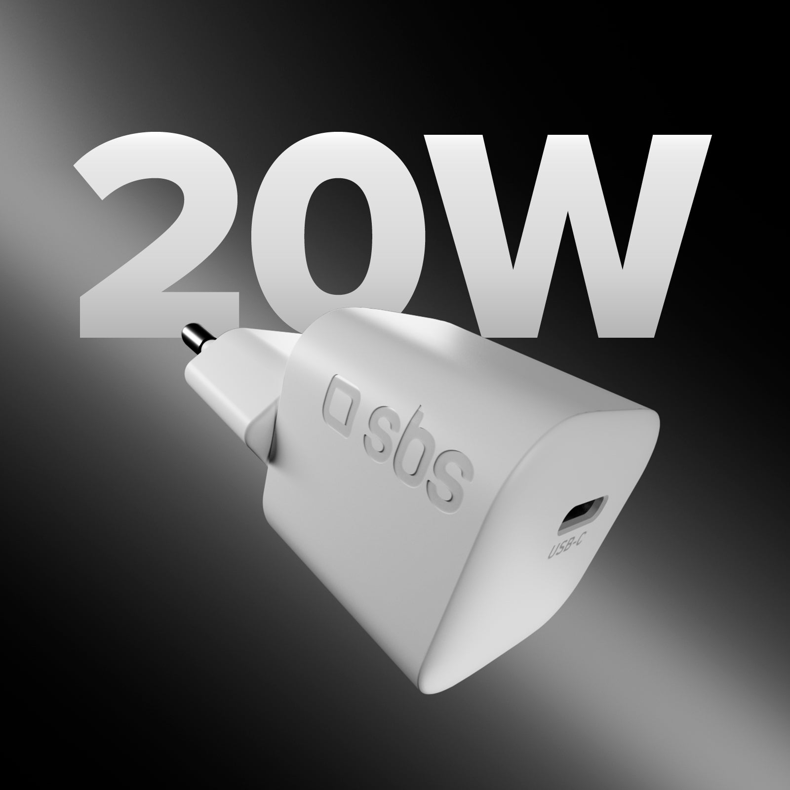 Kit caricatore USB-C 20W Power Delivery con cavo USB-C intrecciato 1,5 m