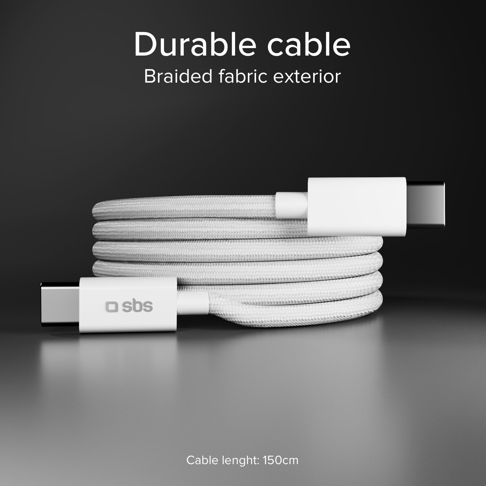 Kit caricatore da muro 40W e cavo USB-C intrecciato antigroviglio da 1,5 m