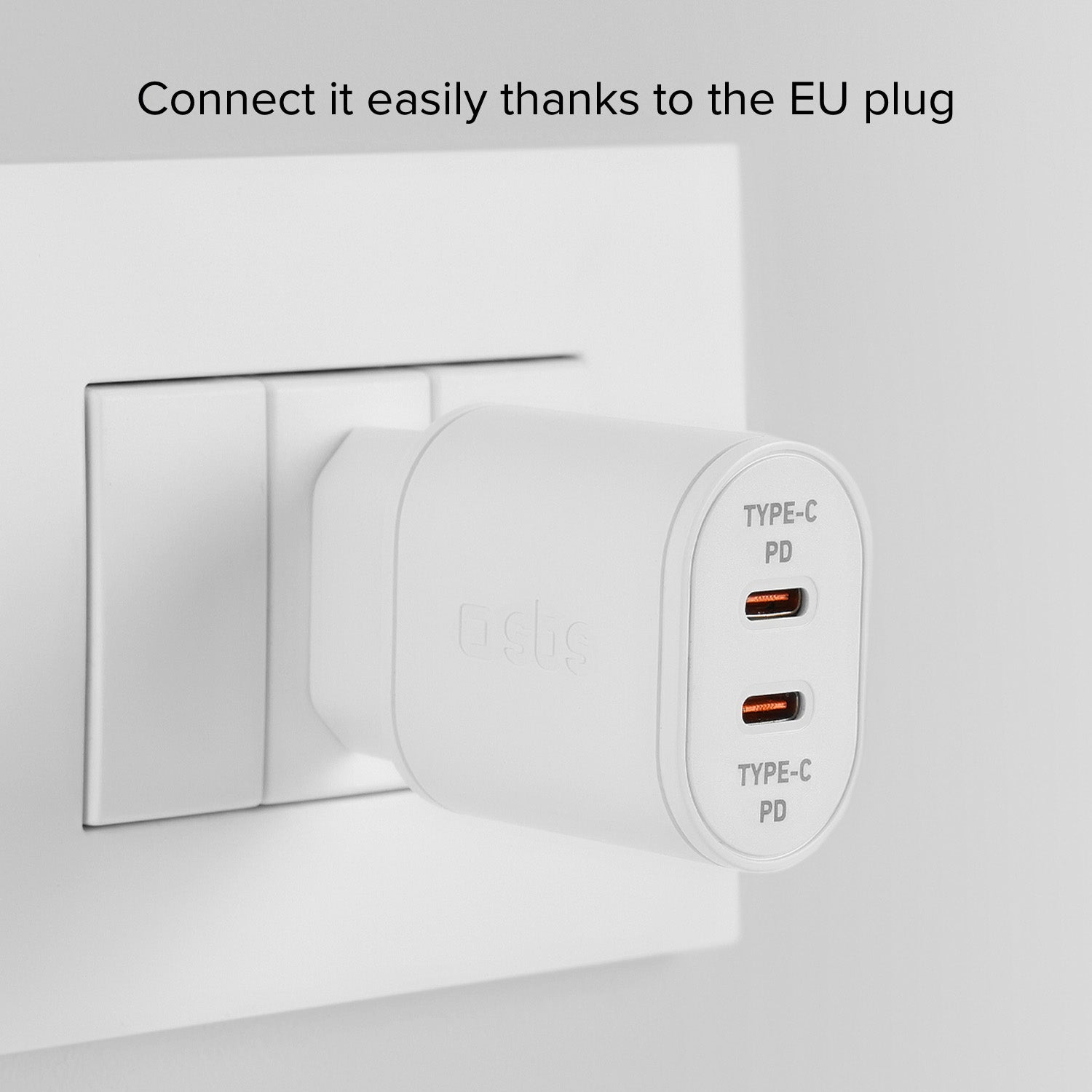 Caricatore caricabatterie - Ricarica rapida con due porte USB-C 20W PD