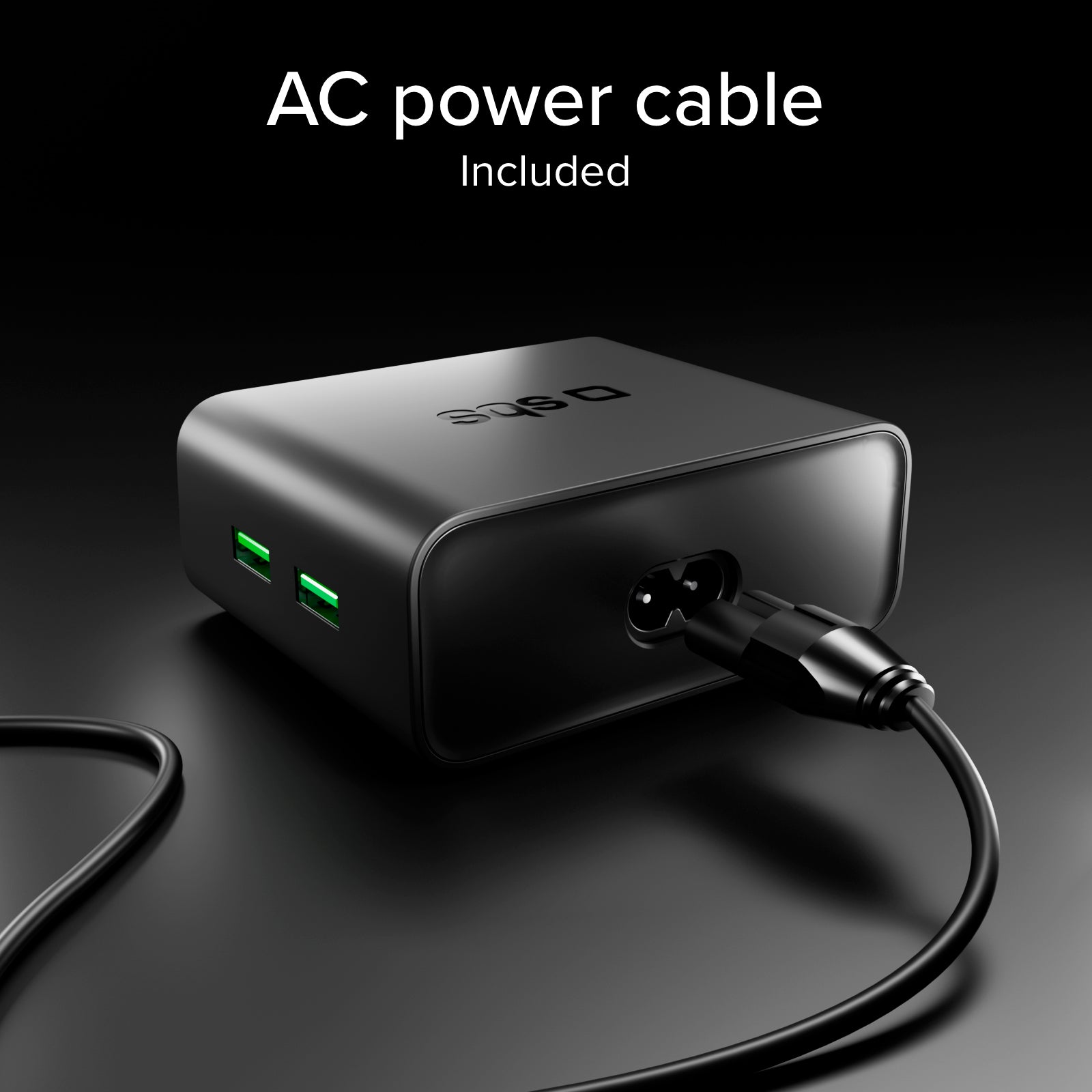 100W Power Delivery Tischladestation mit Smart Color Display, 3 USB-C- und 2 USB-A-Anschlüssen, ideal für Laptops