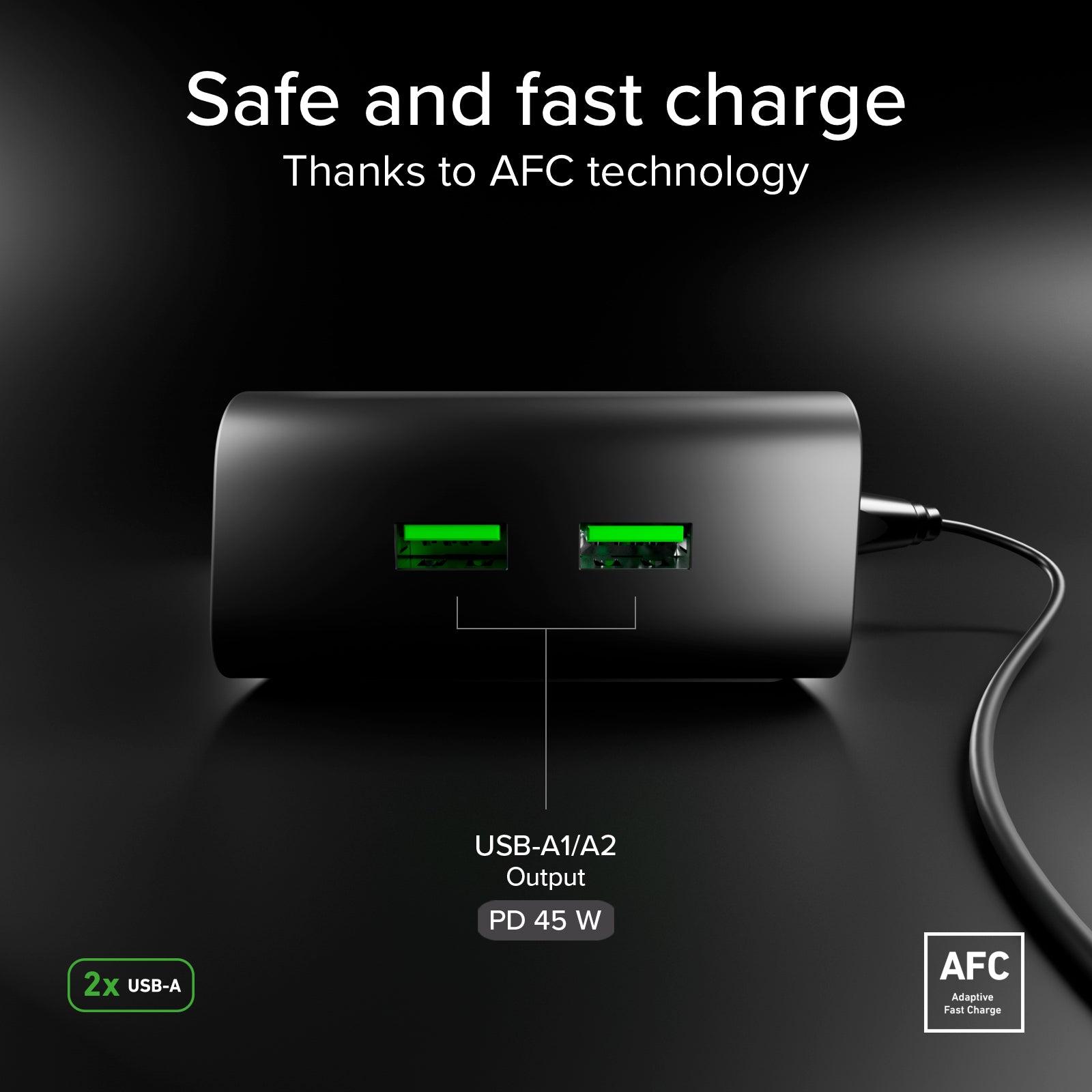 100W Power Delivery Tischladestation mit Smart Color Display, 3 USB-C- und 2 USB-A-Anschlüssen, ideal für Laptops