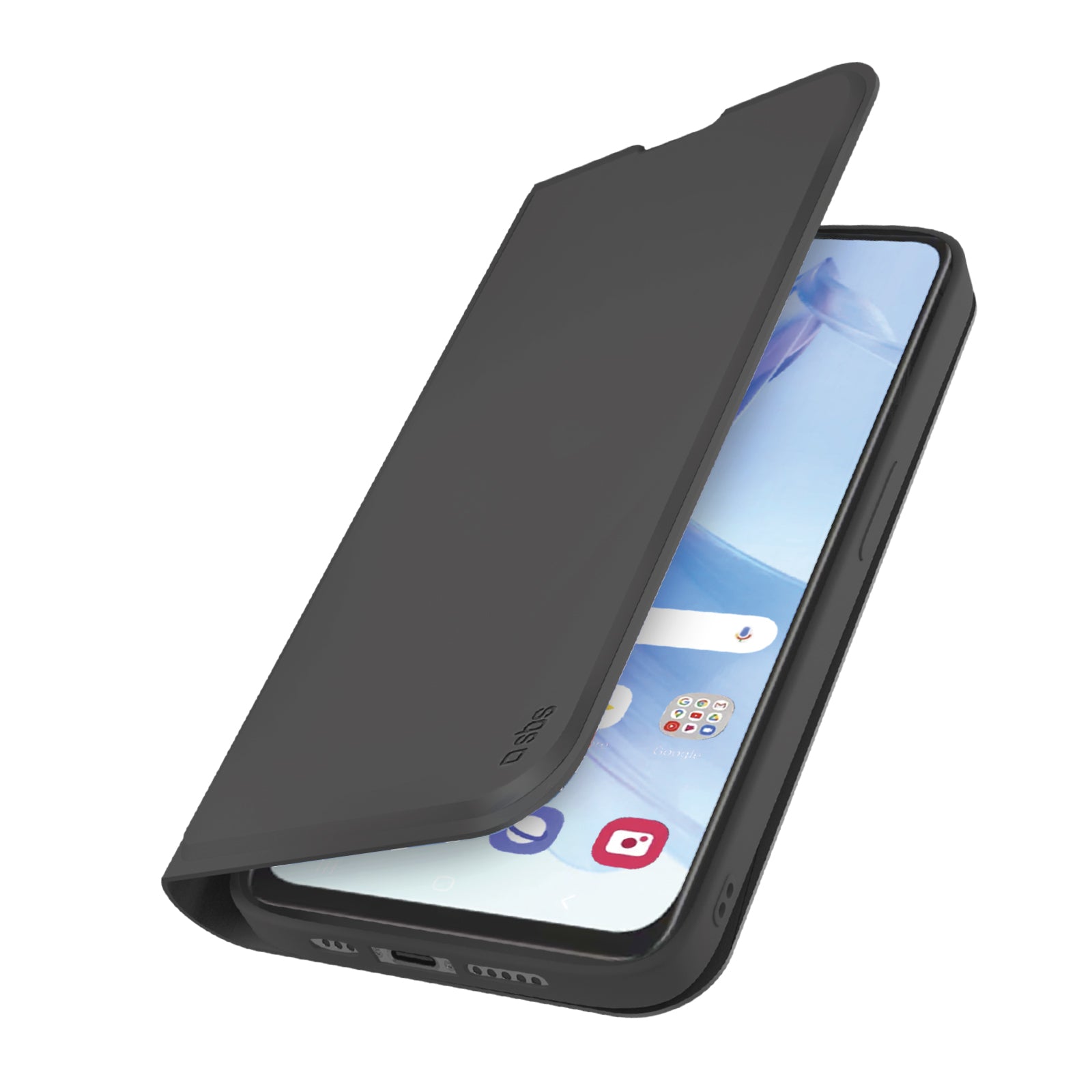 Étui portefeuille avec support et surface douce au toucher pour Honor 90 Lite