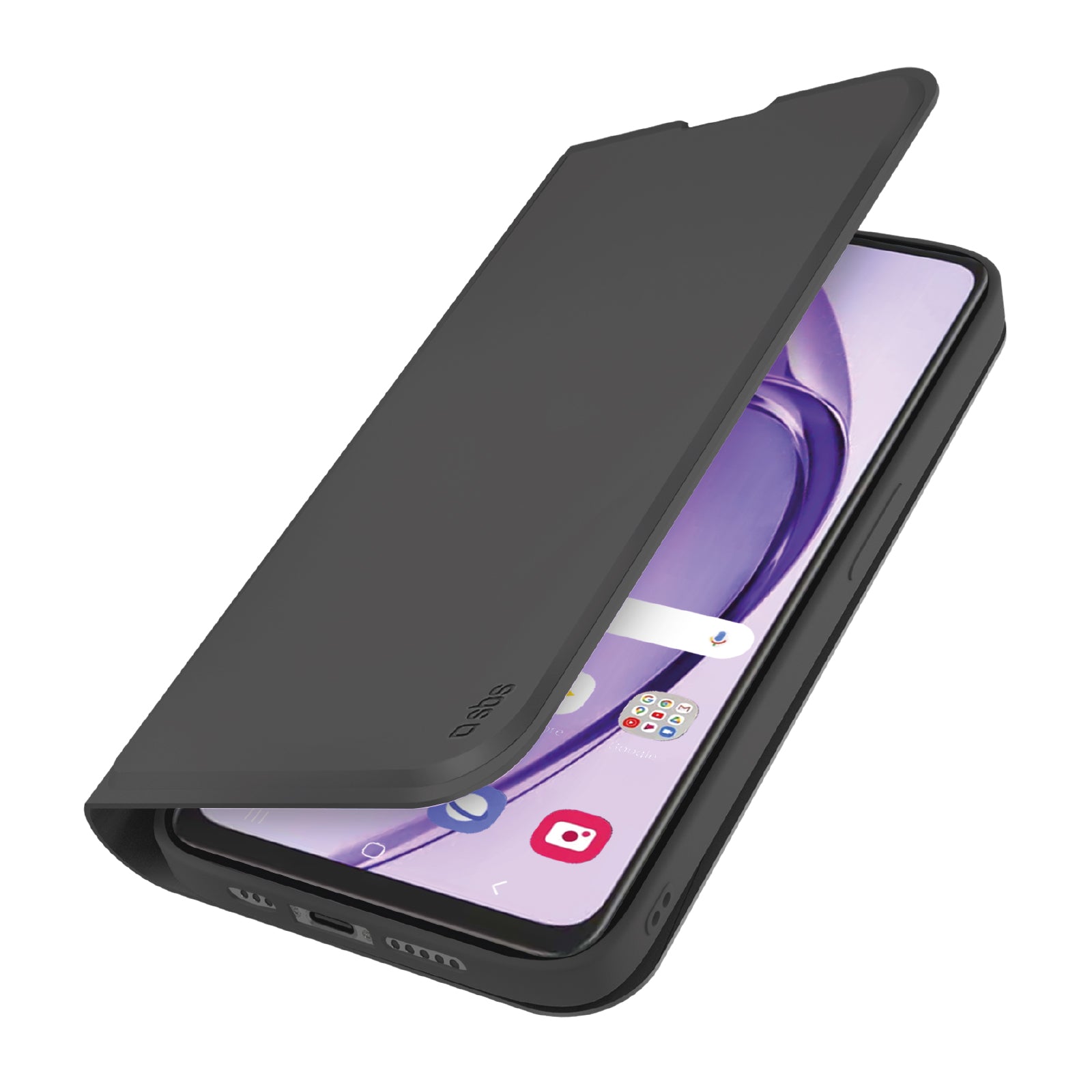 Custodia a libro con supporto stand e superficie soft touch per Oppo A40 4G/A40m