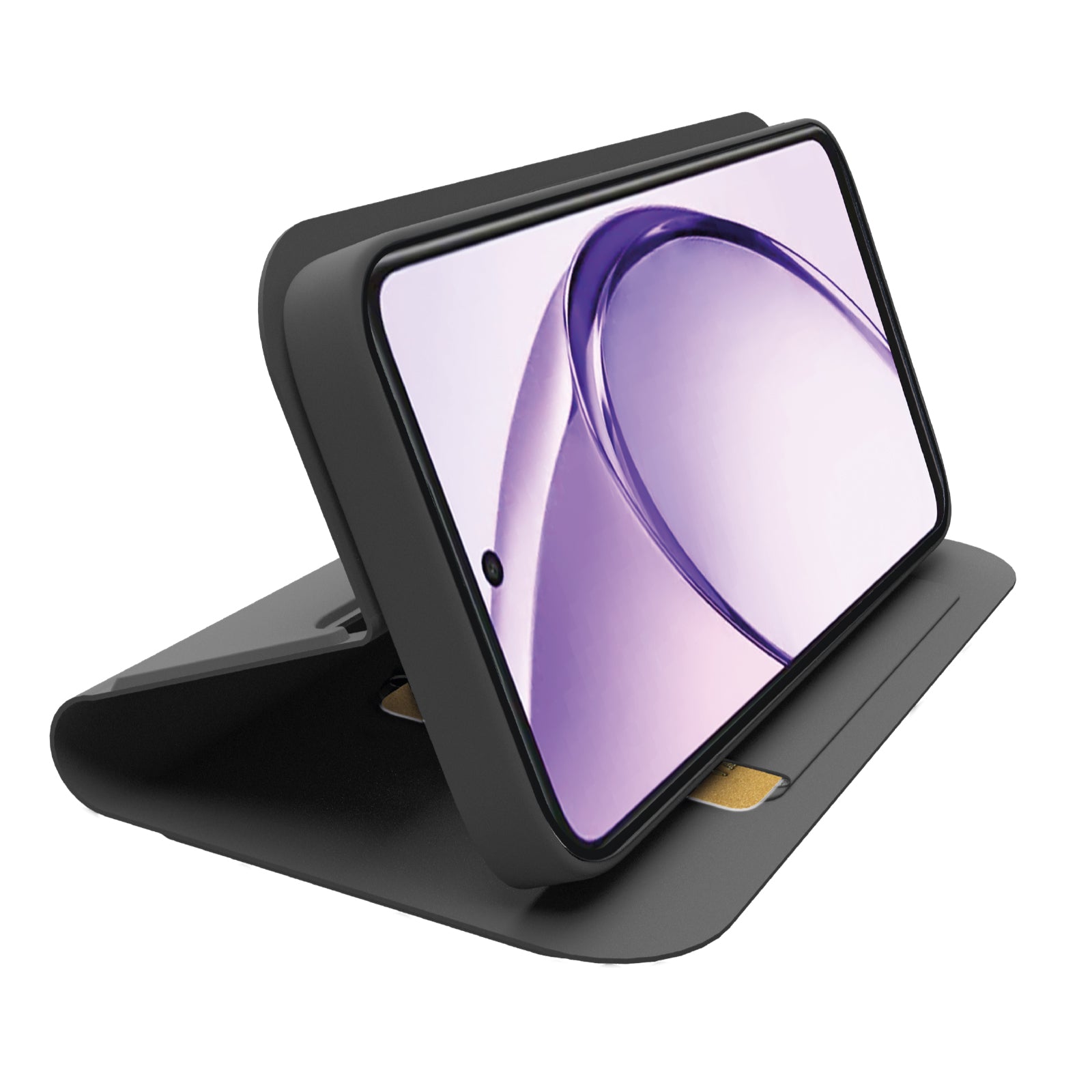 Custodia a libro con supporto stand e superficie soft touch per Oppo A40 4G/A40m