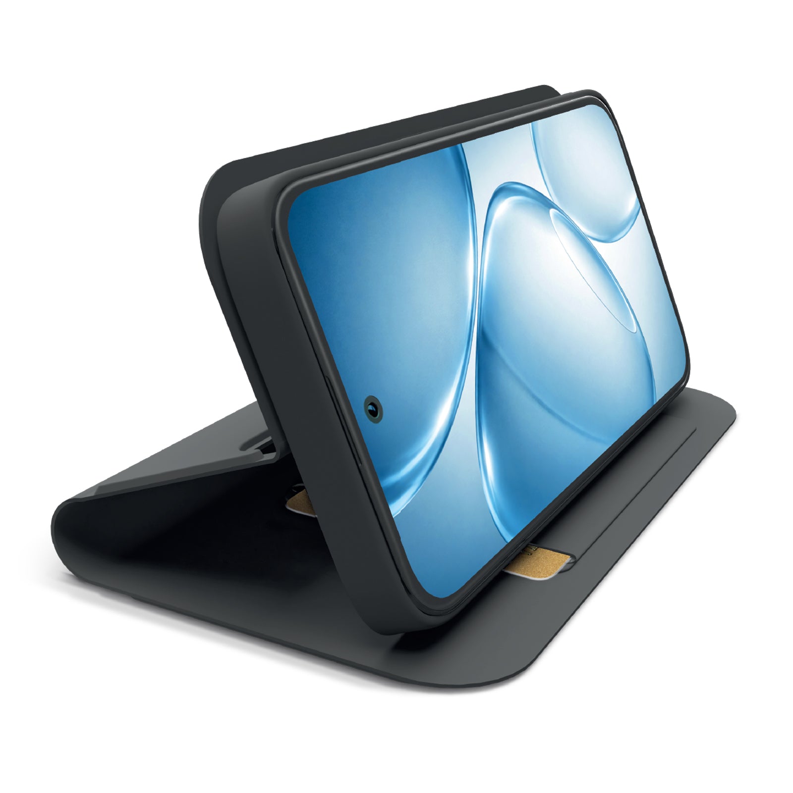 Custodia a libro con supporto stand e superficie soft touch per Oppo A6X