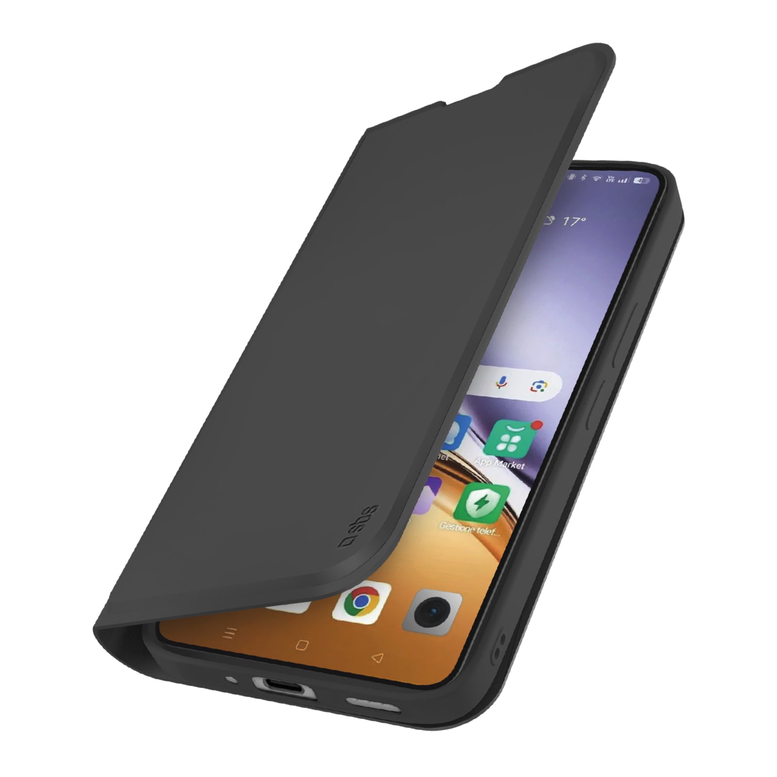 Funda libro con soporte y superficie suave al tacto para Realme 14T 5G