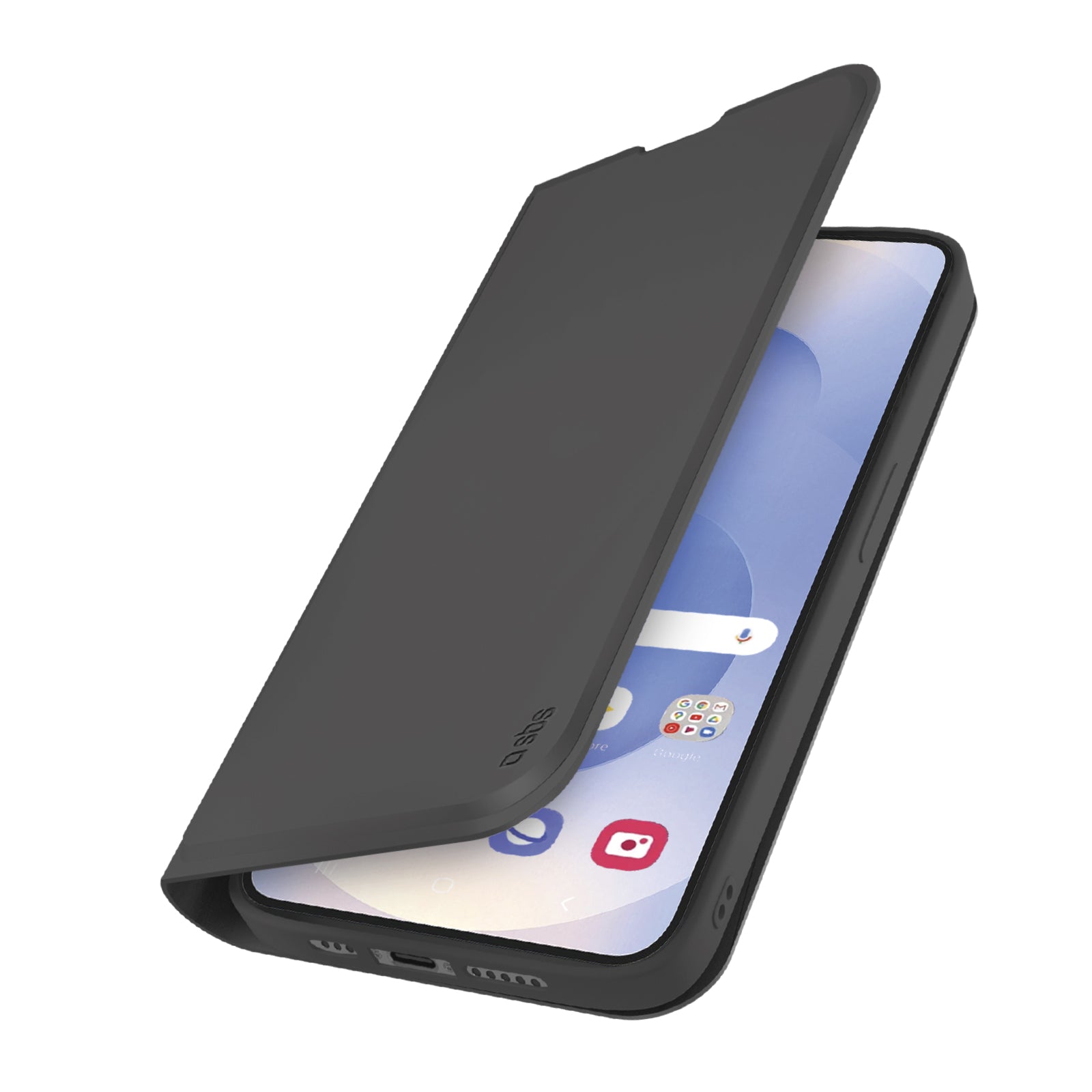 Funda libro con soporte y superficie suave al tacto para Samsung Galaxy S25 Edge