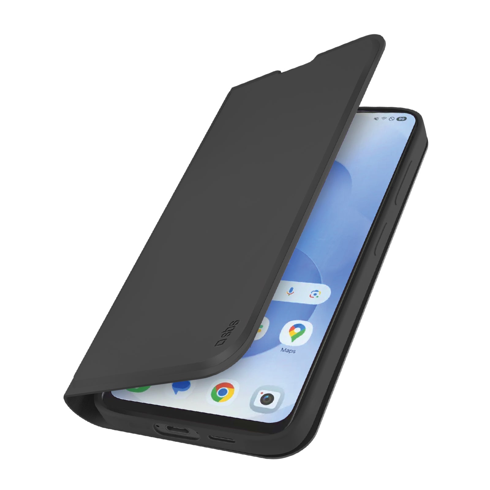 Custodia a libro con supporto stand e superficie soft touch per Samsung S25 FE