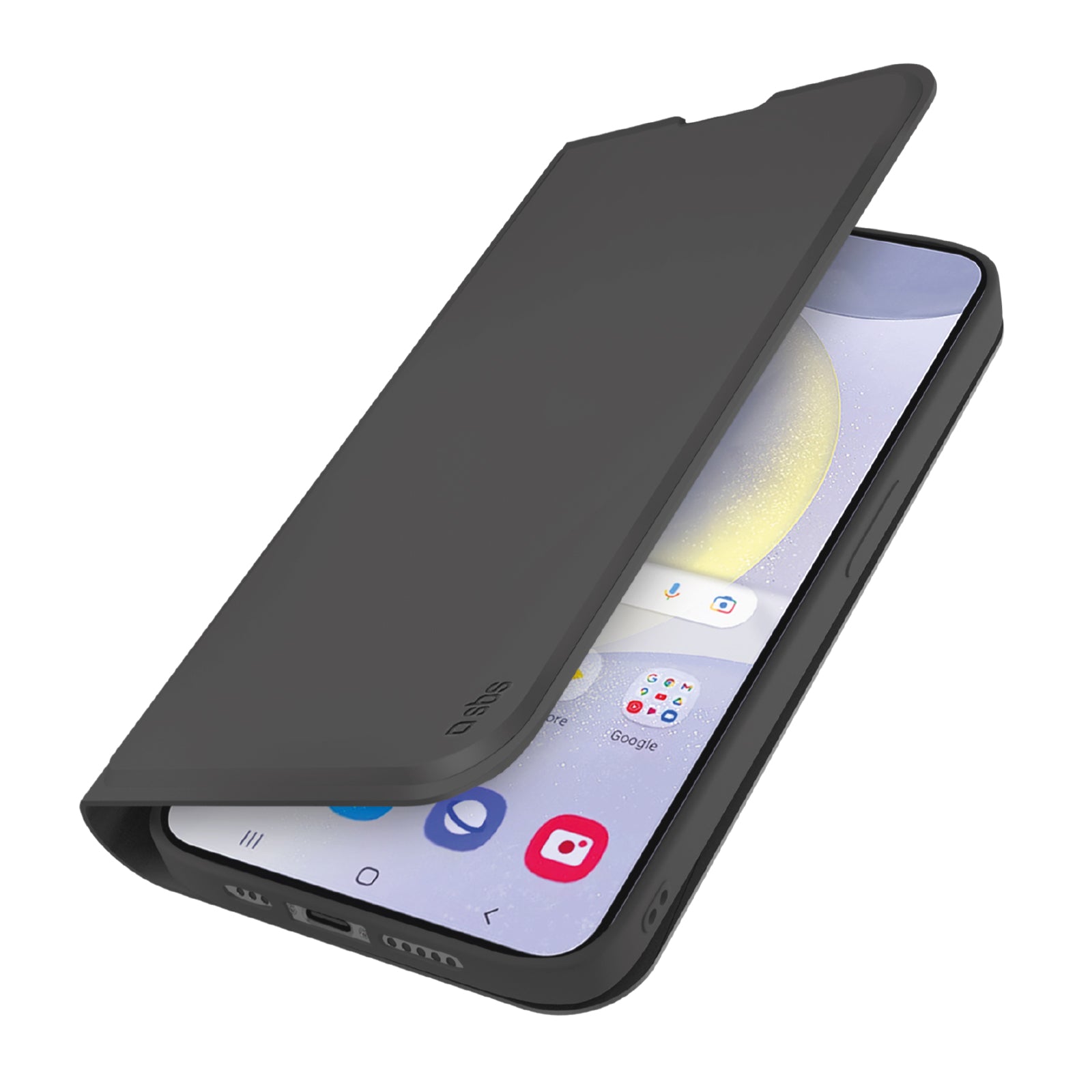 Funda libro con soporte y superficie suave al tacto para Samsung Galaxy S25+