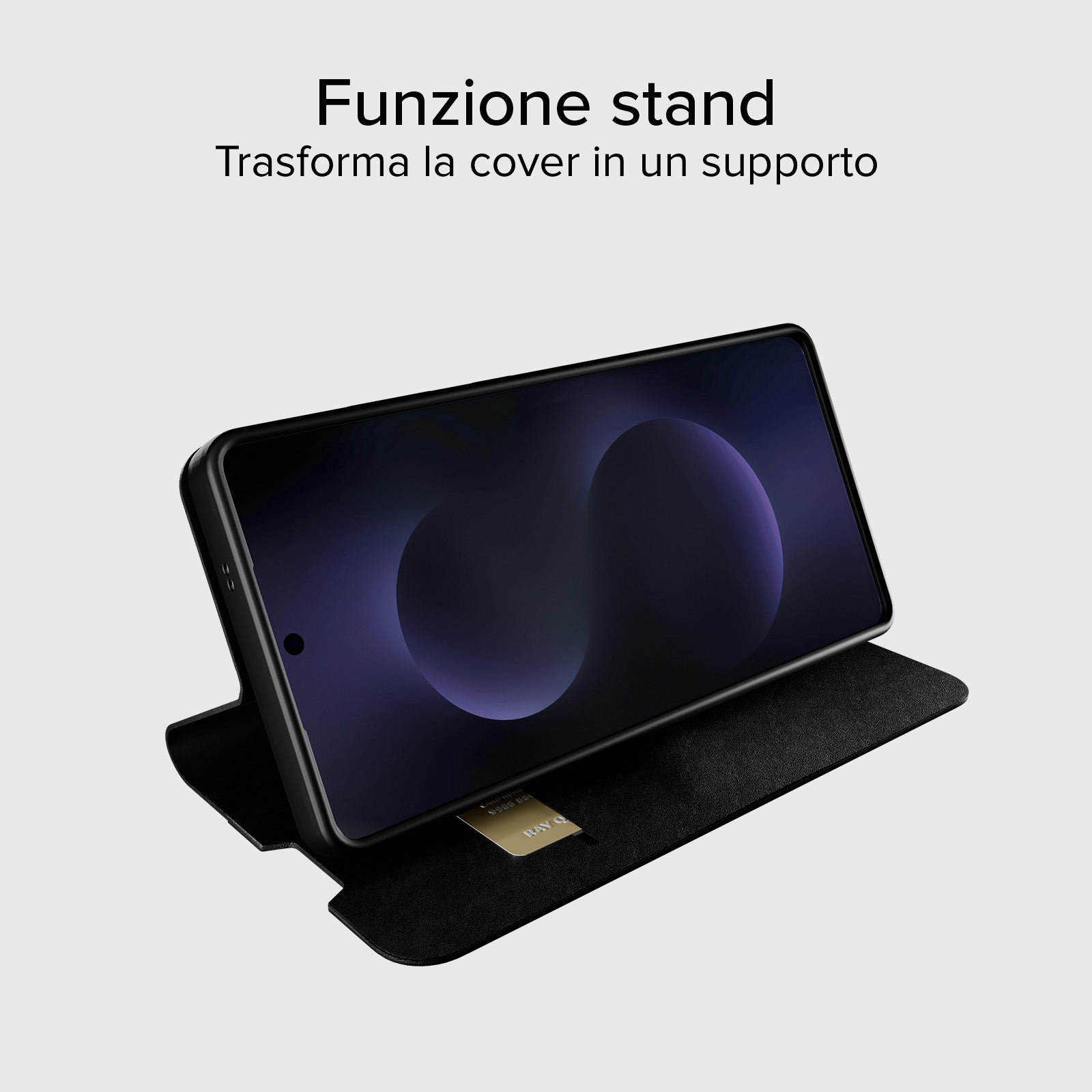 Étui portefeuille avec support et surface douce au toucher pour Samsung S26 Ultra