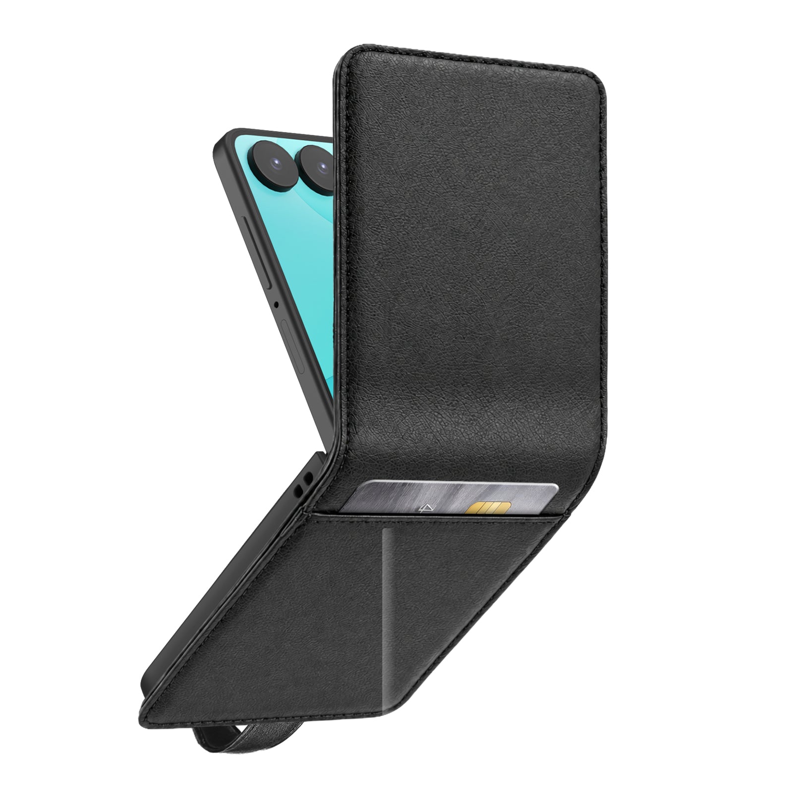 Flip case with magnetic closure and card holder for Samsung Z Flip 8